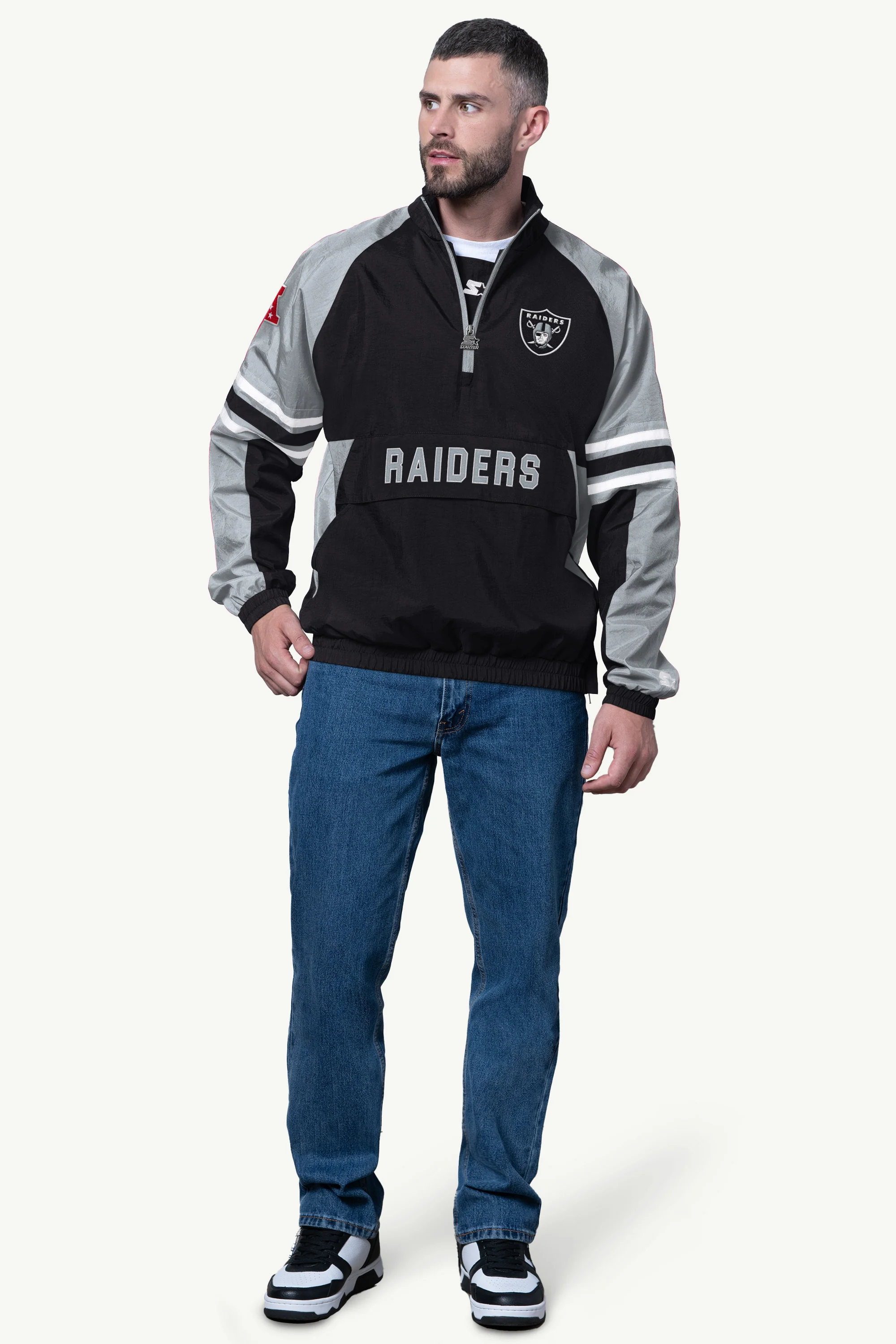 MENS LAS VEGAS RAIDERS WINDBREAKER - Image 3