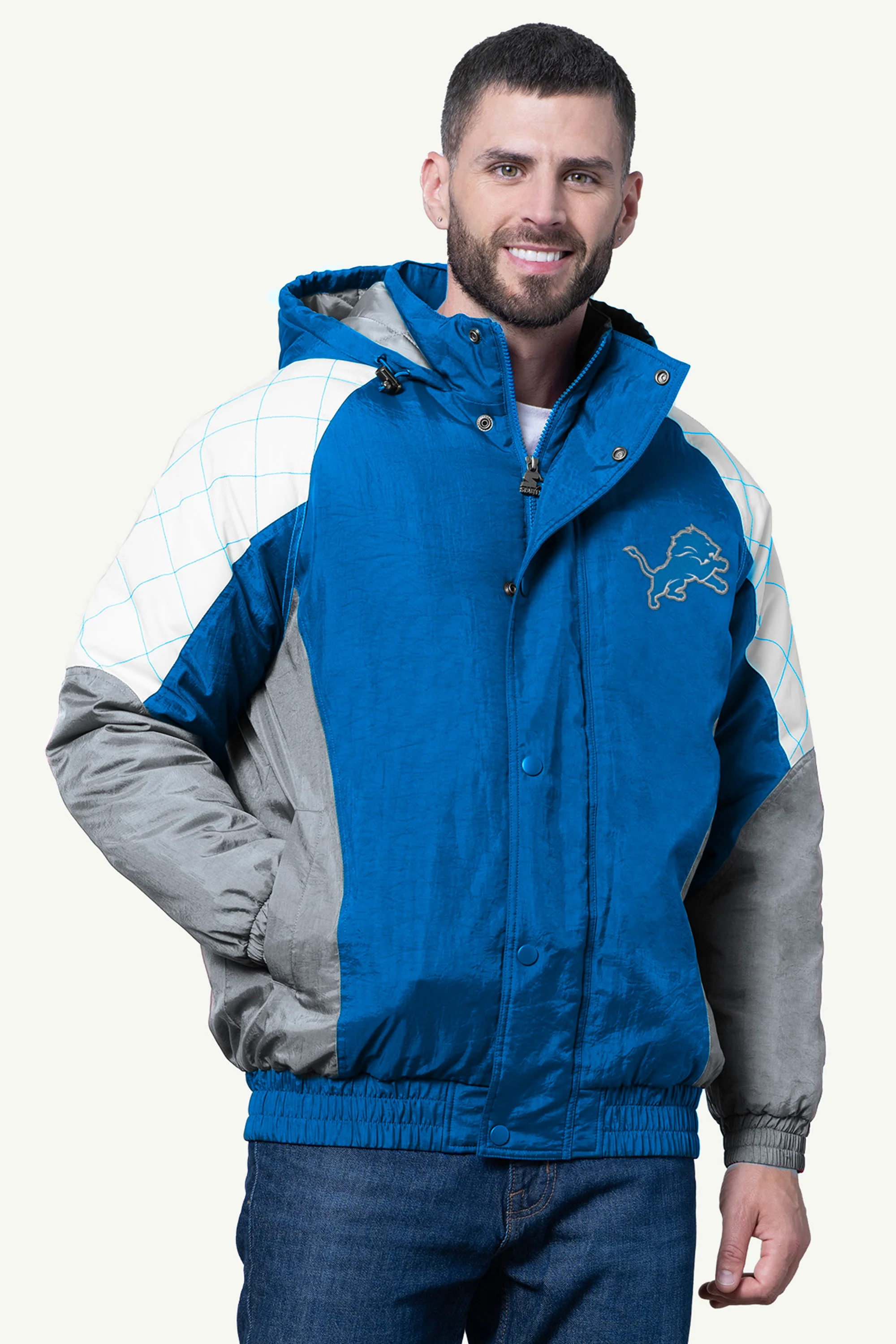 MENS DETROIT LIONS NYLON JACKET
