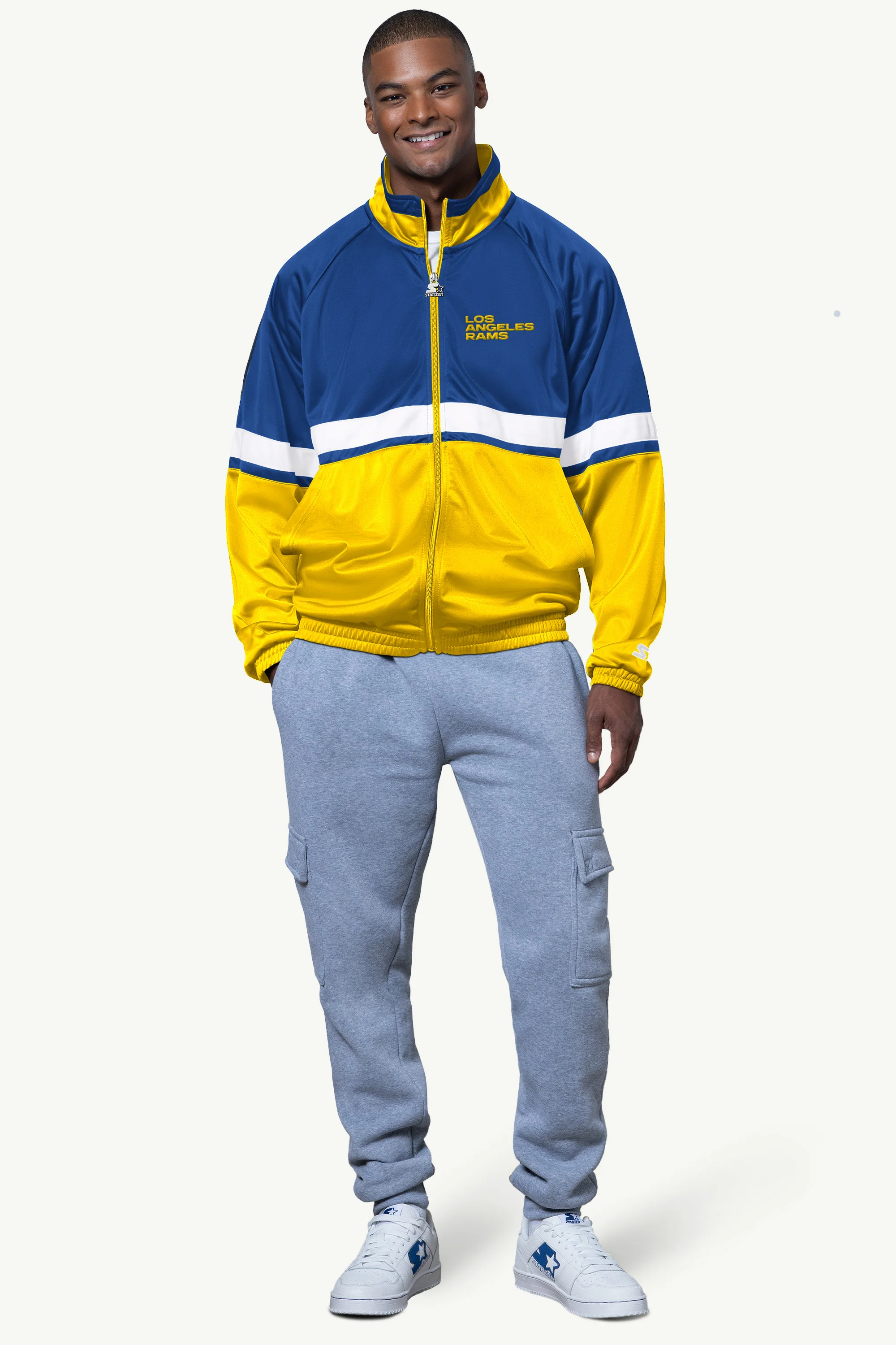 MENS LOS ANGELES RAMS TRACK JACKET - Image 3