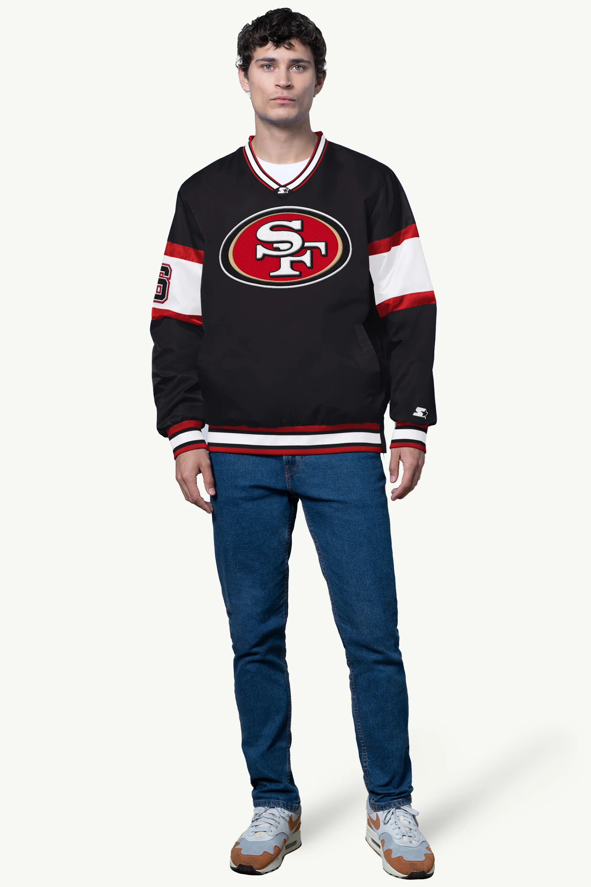 MENS SAN FRANCISCO 49ERS V-NECK PULLOVER - Image 3