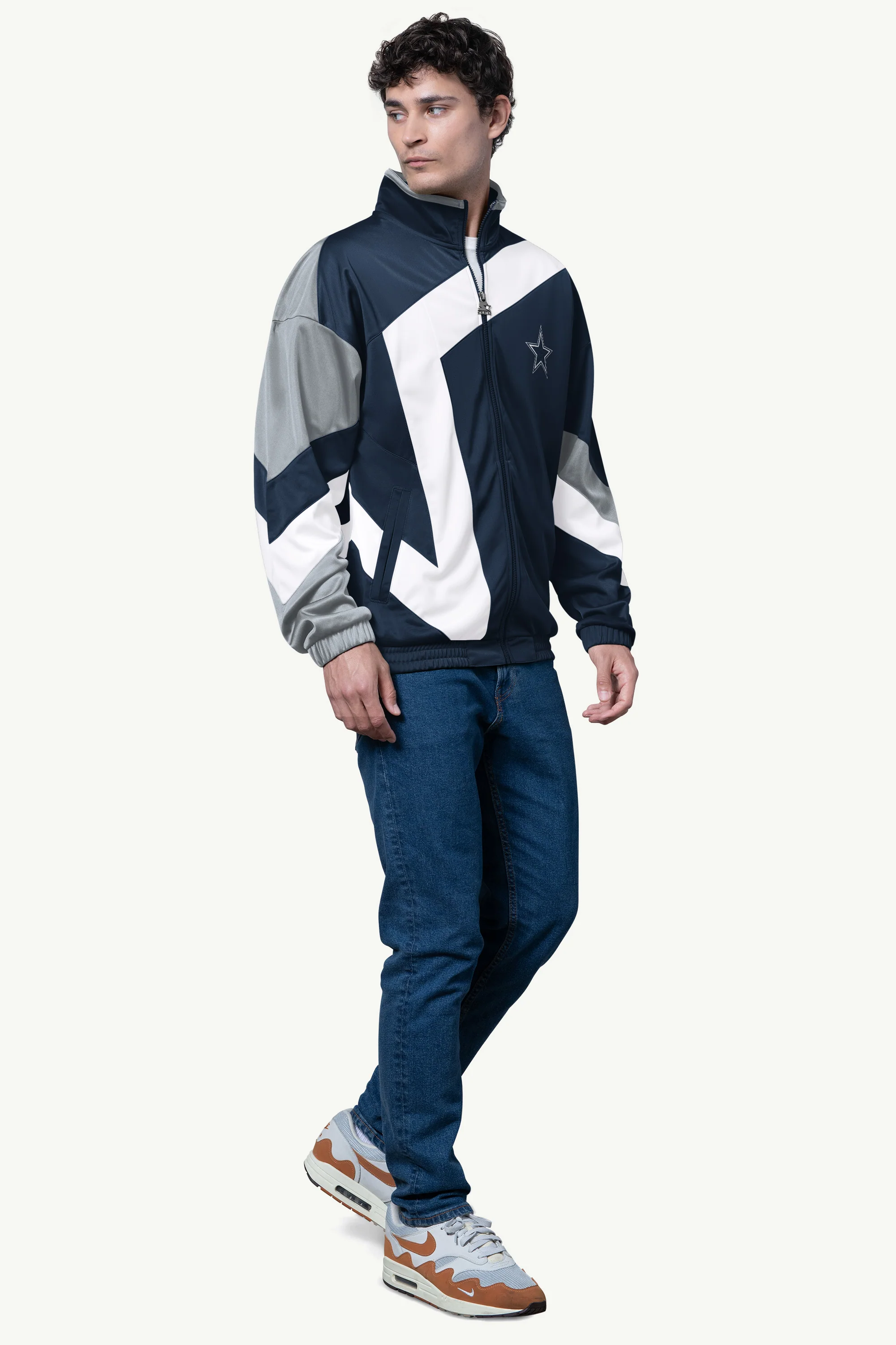 MENS DALLAS COWBOYS STARLIGHT TRACK JACKET - Image 3