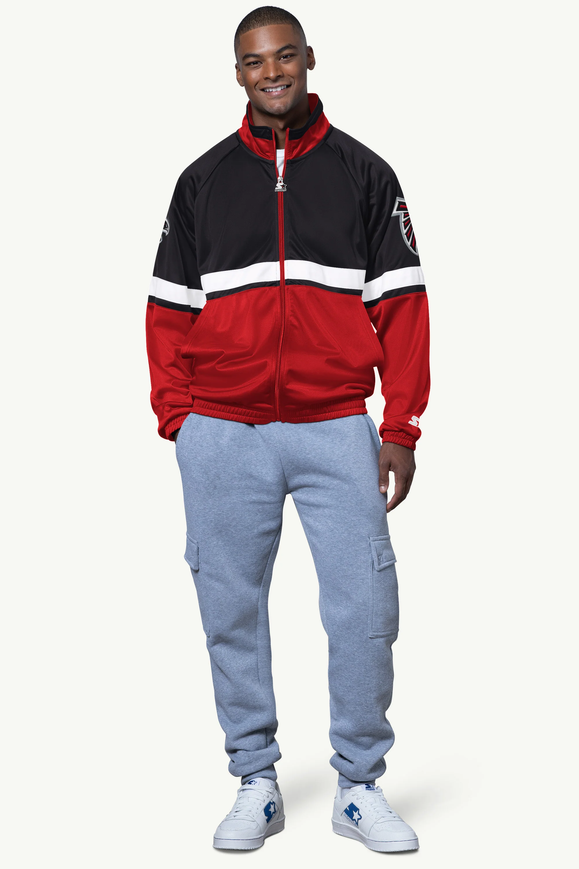MENS ATLANTA FALCONS VETERAN TRACK JACKET - Image 3