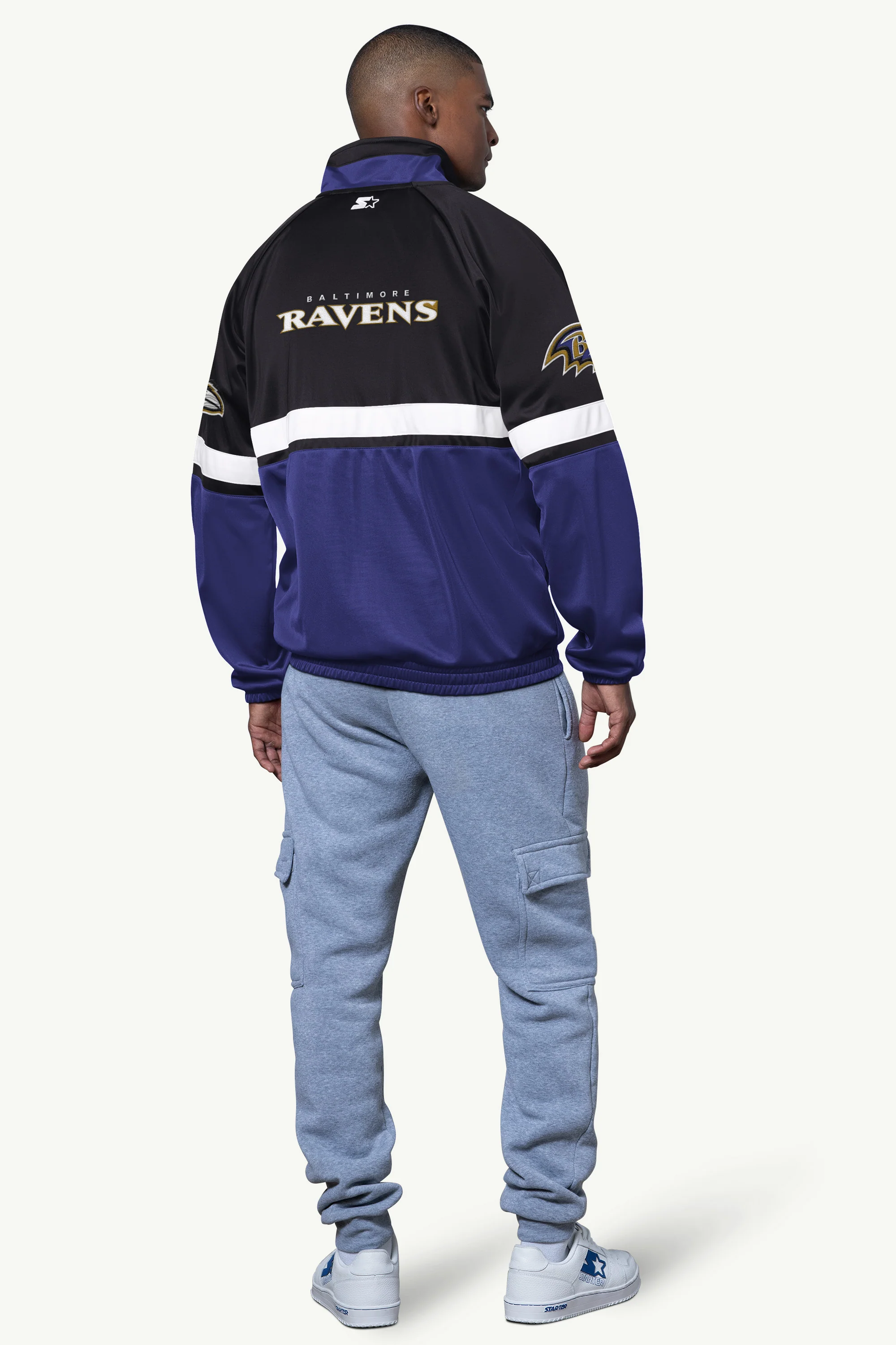 MENS BALTIMORE RAVENS VETERAN TRACK JACKET - Image 2
