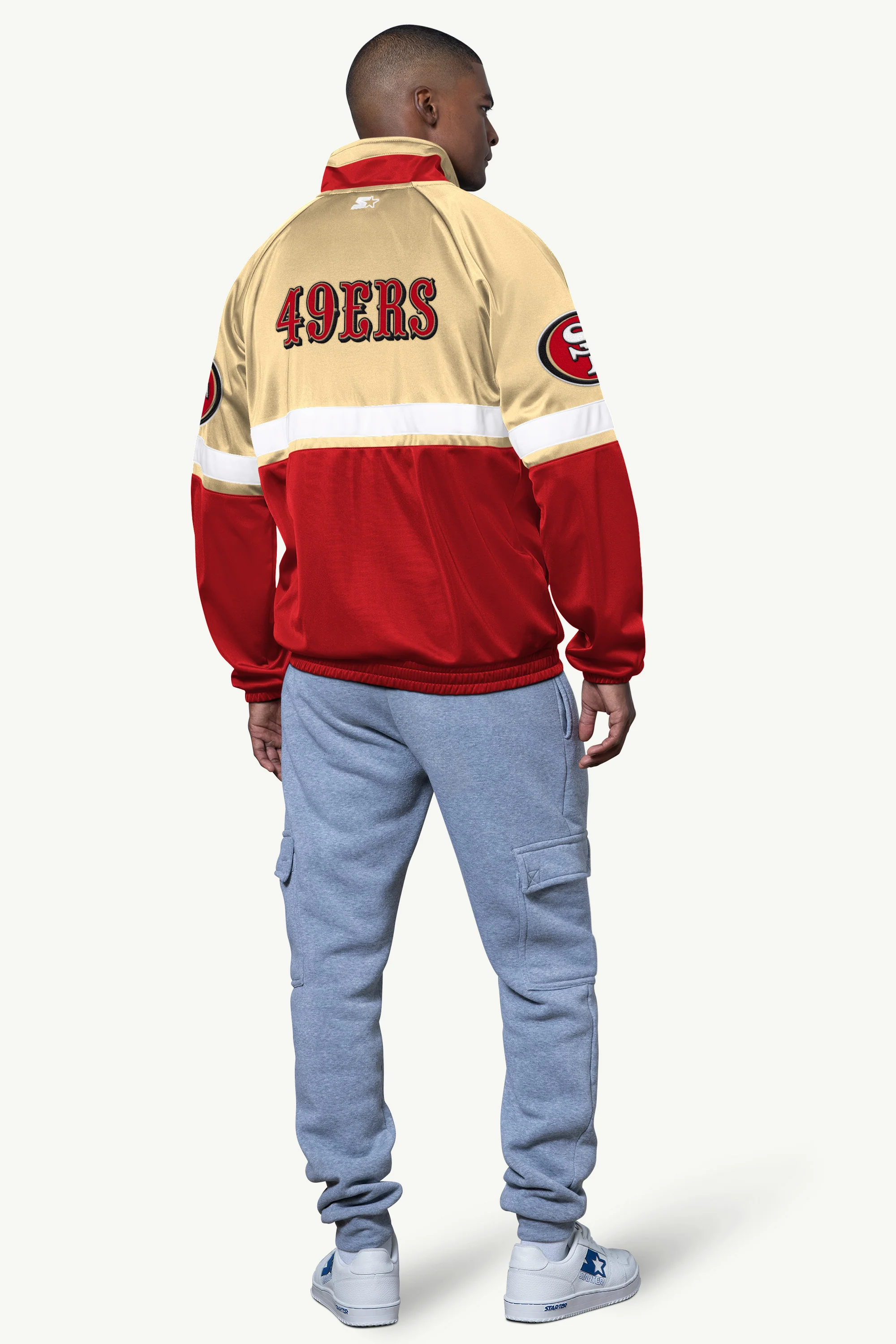 MENS SAN FRANCISCO 49ERS VETERAN TRACK JACKET - Image 2