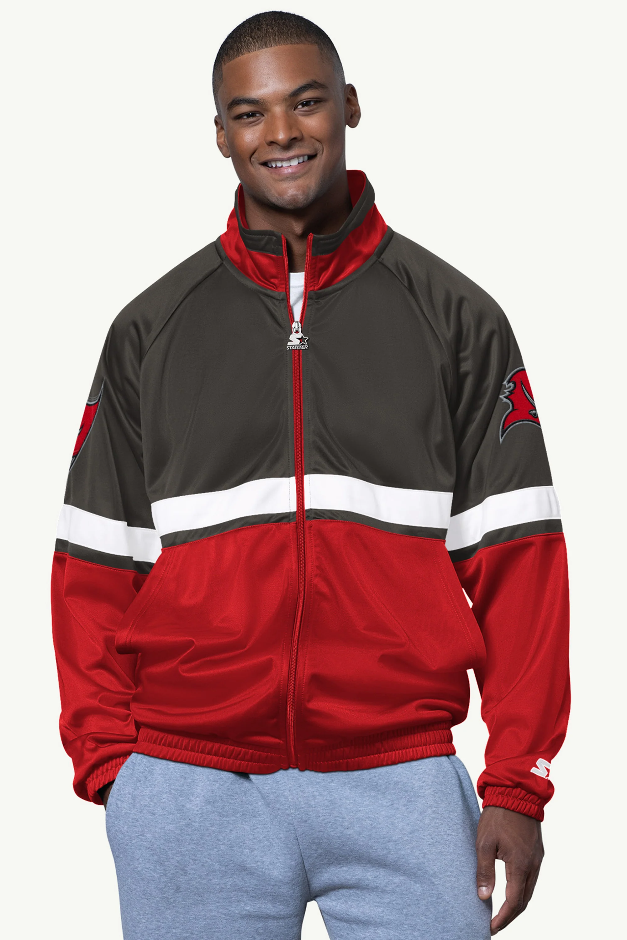 MENS TAMPA BAY BUCCANEERS VETERAN TRACK JACKET
