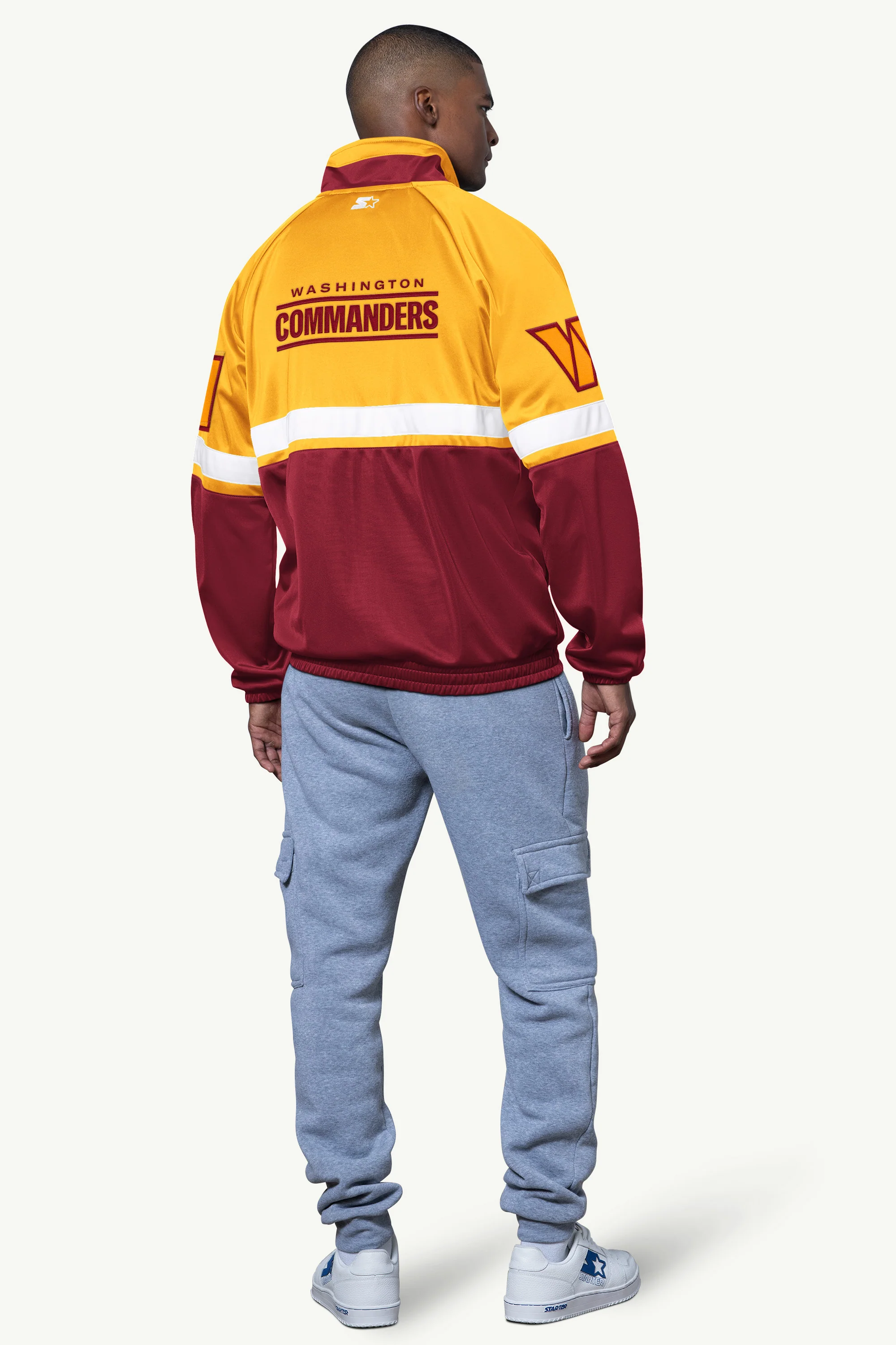 MENS WASHINGTON COMMANDERS VETERAN TRACK JACKET - Image 2