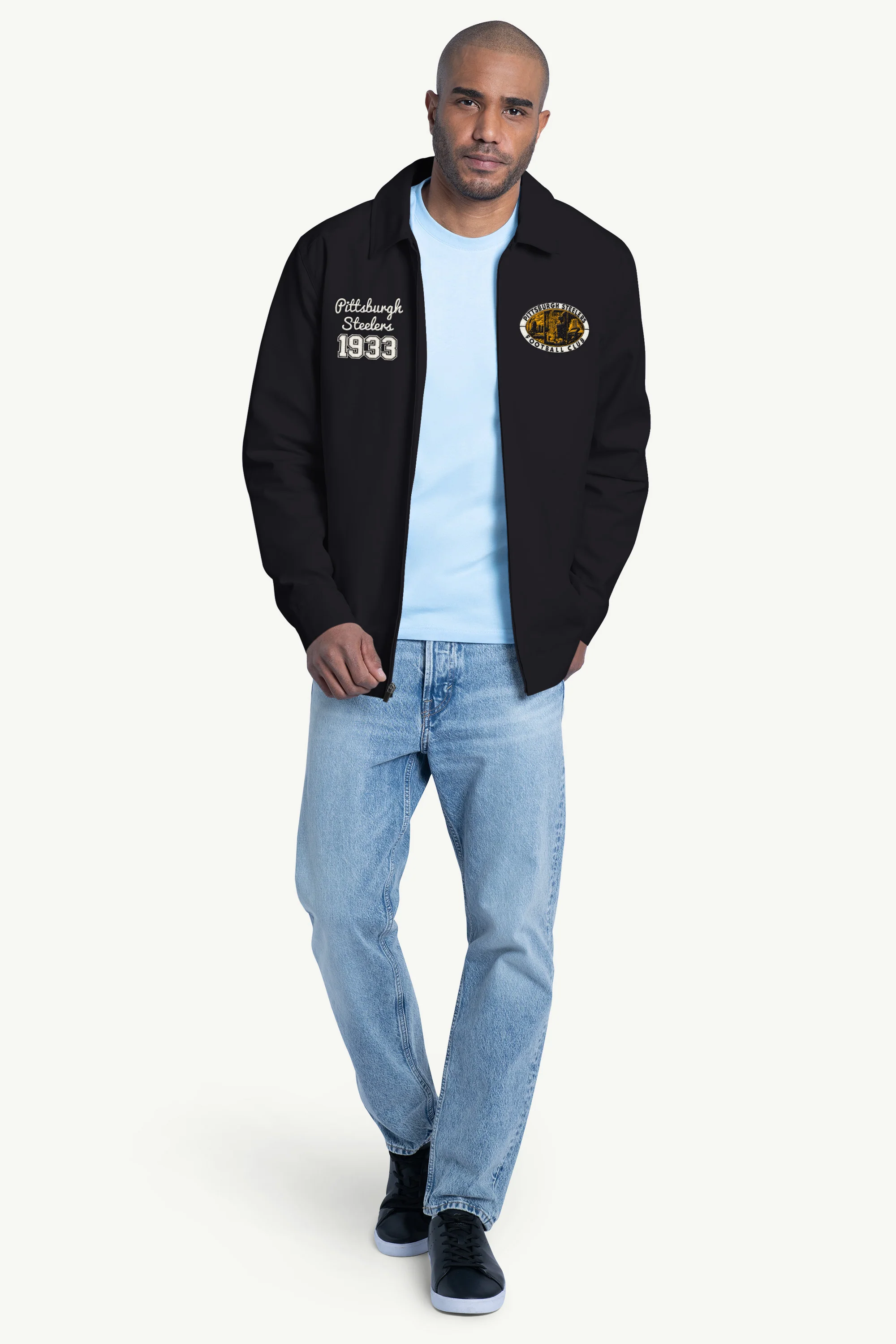 MENS PITTSBURGH STEELERS FRANCHISE FULL ZIP JACKET - Image 3