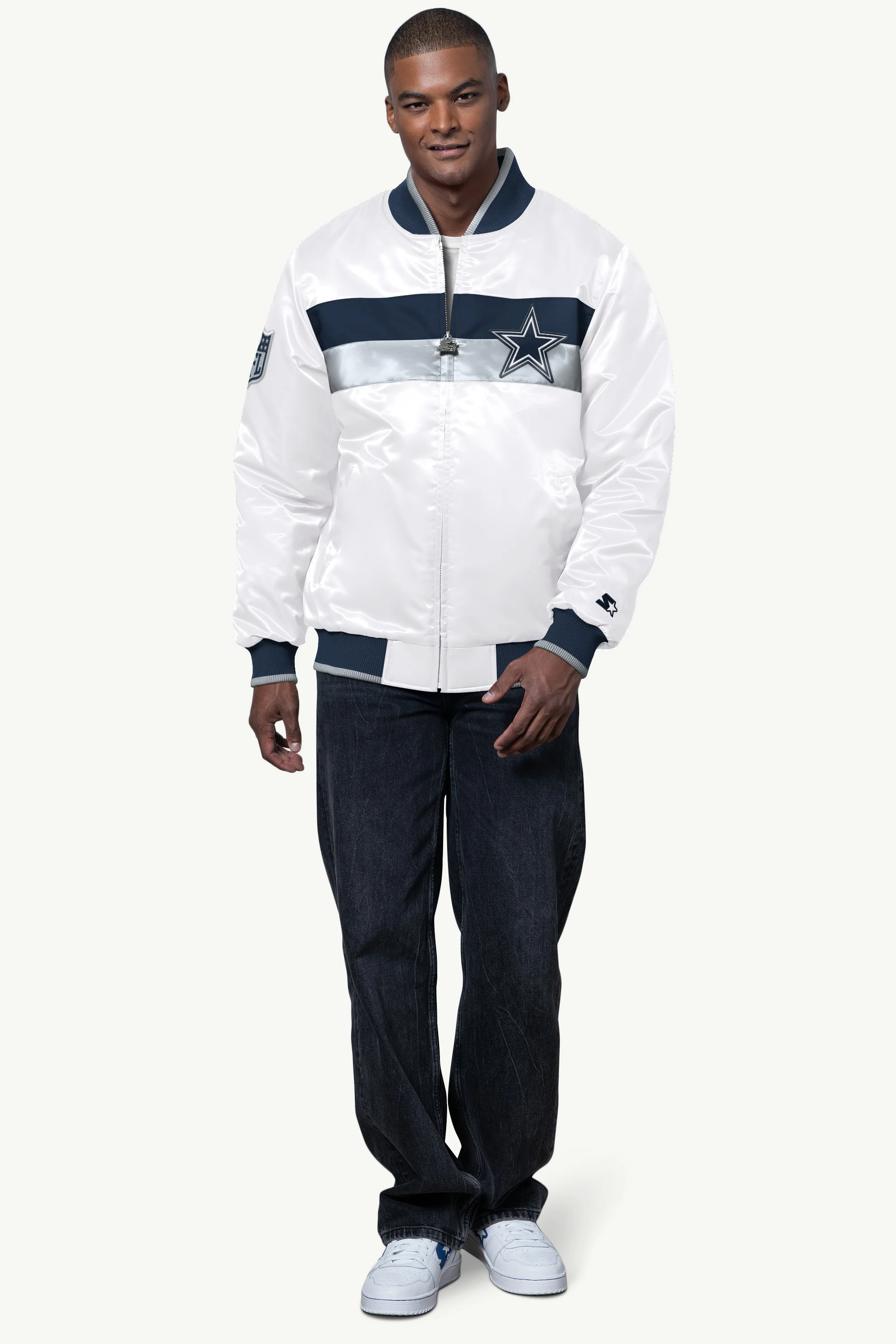 MENS DALLAS COWBOYS AMBASSADOR SATIN VARSITY - Image 3