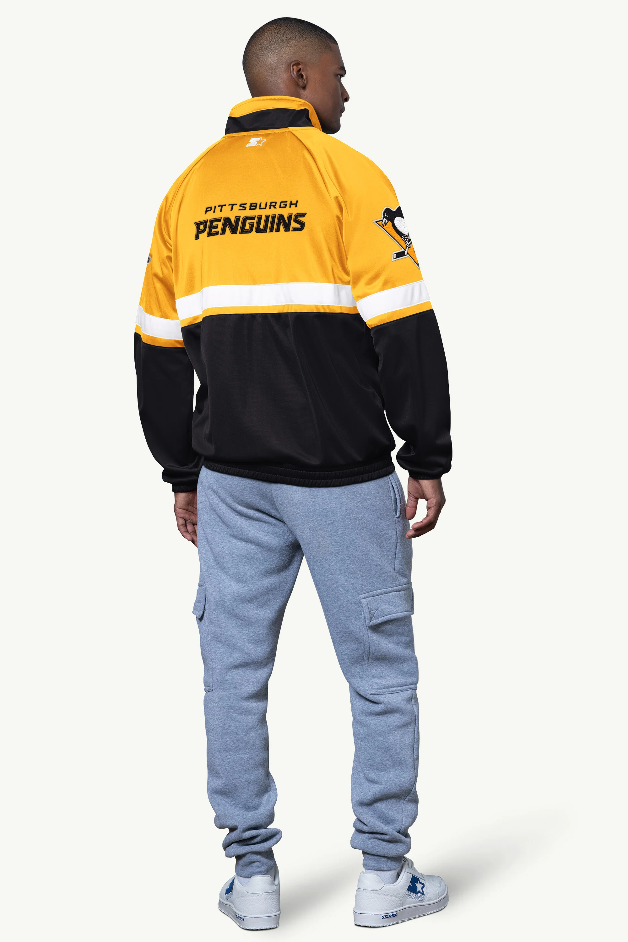 MENS PITTSBURGH PENGUINS VETERAN TRACK JACKET - Image 2