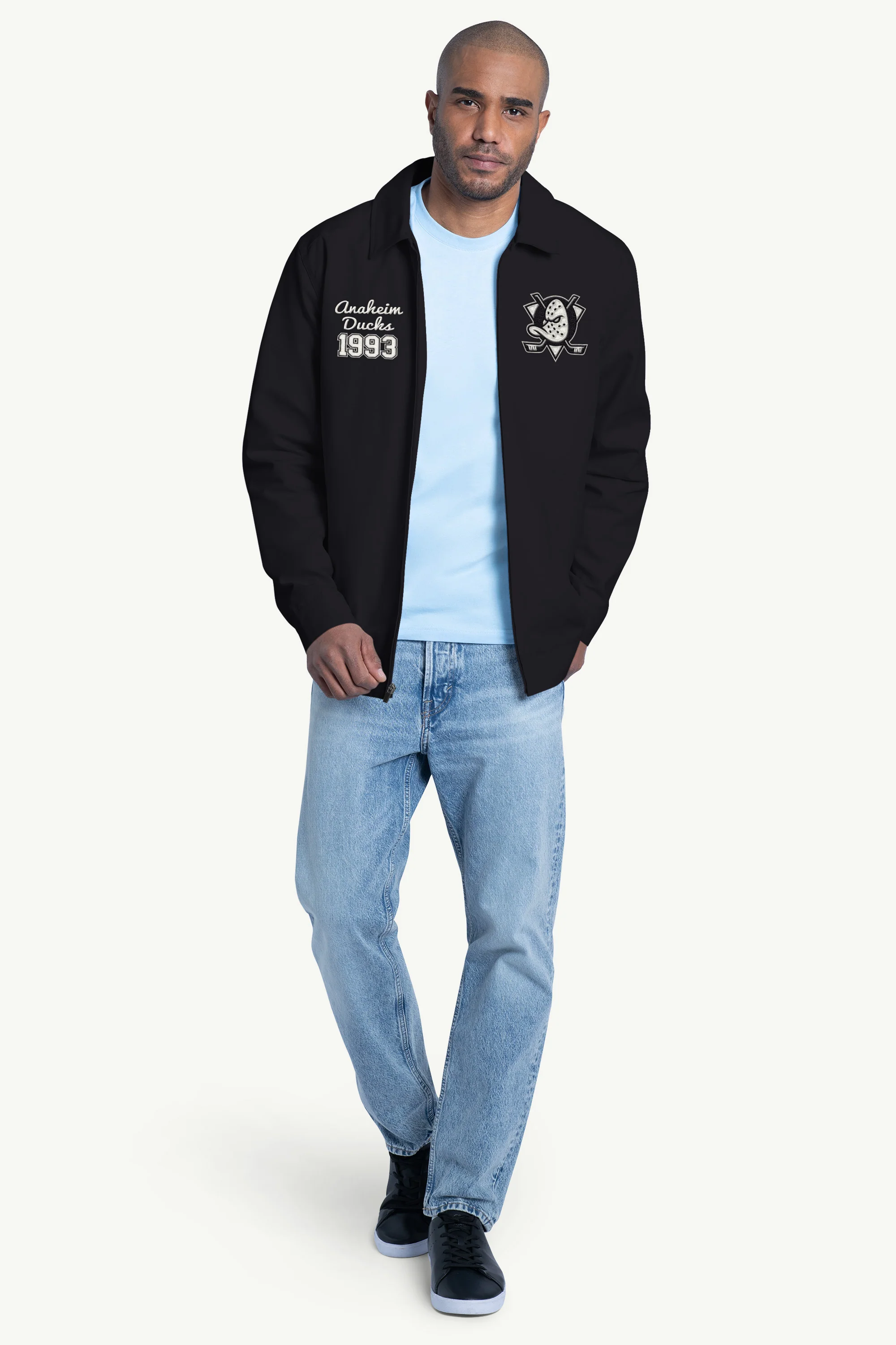 MENS ANAHEIM DUCKS FRANCHISE FULL ZIP JACKET - Image 3