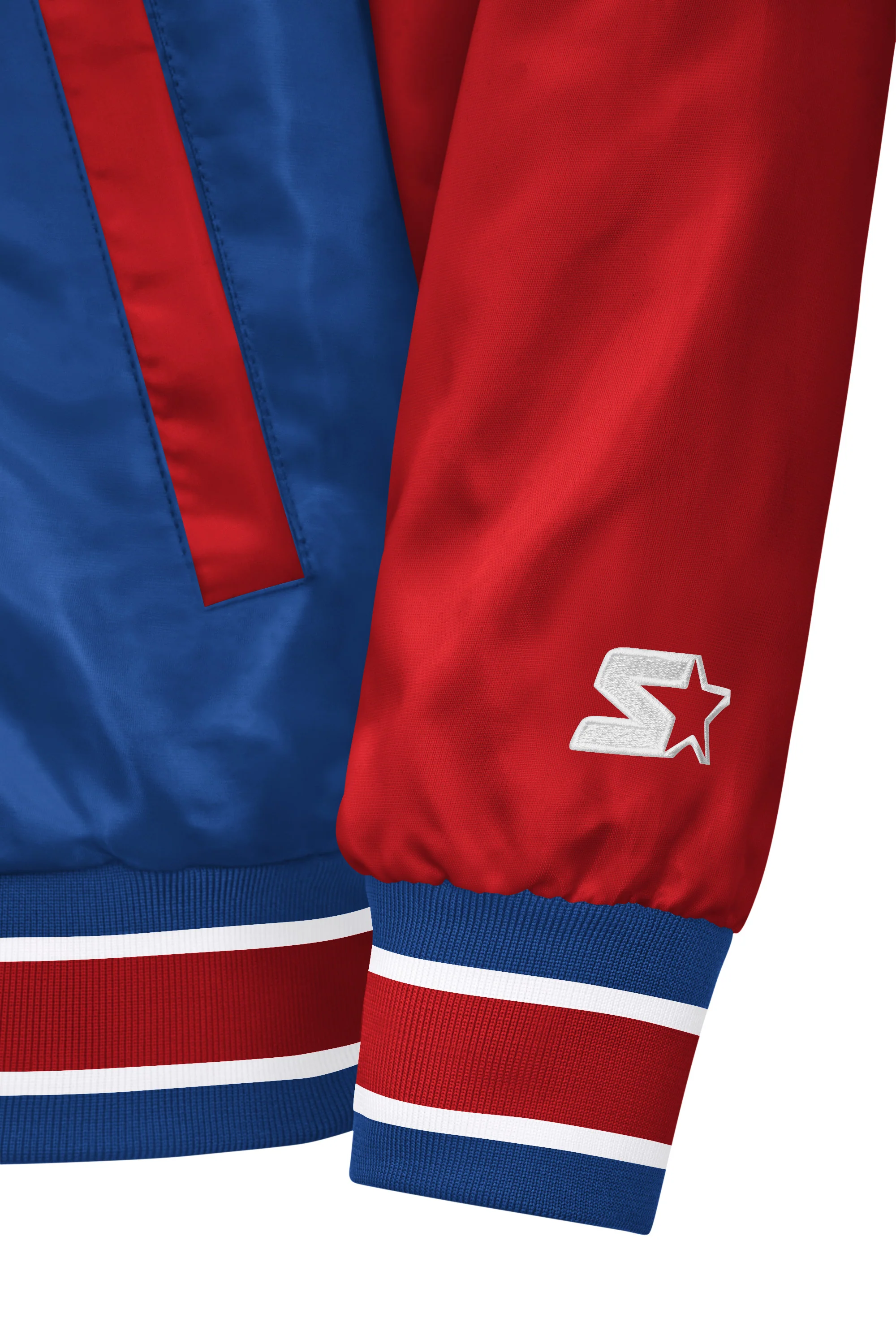 MENS DETROIT PISTONS SATIN VARSITY JACKET - Image 4
