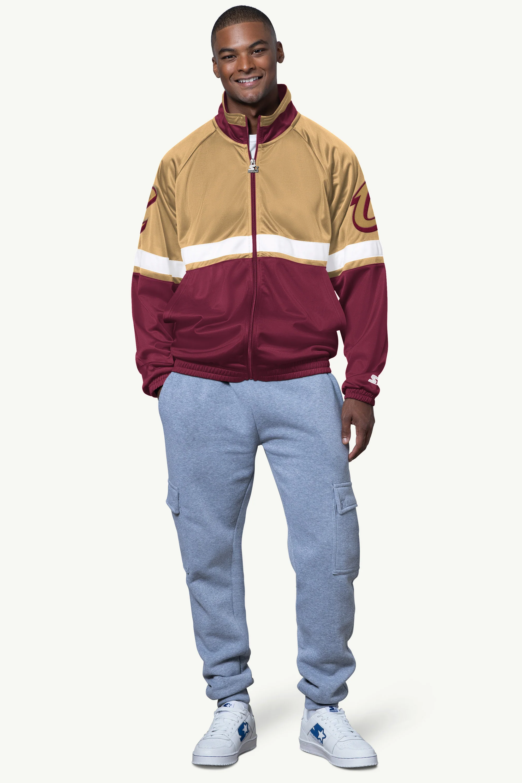 MENS CLEVELAND CAVALIERS VETERAN TRACK JACKET - Image 3