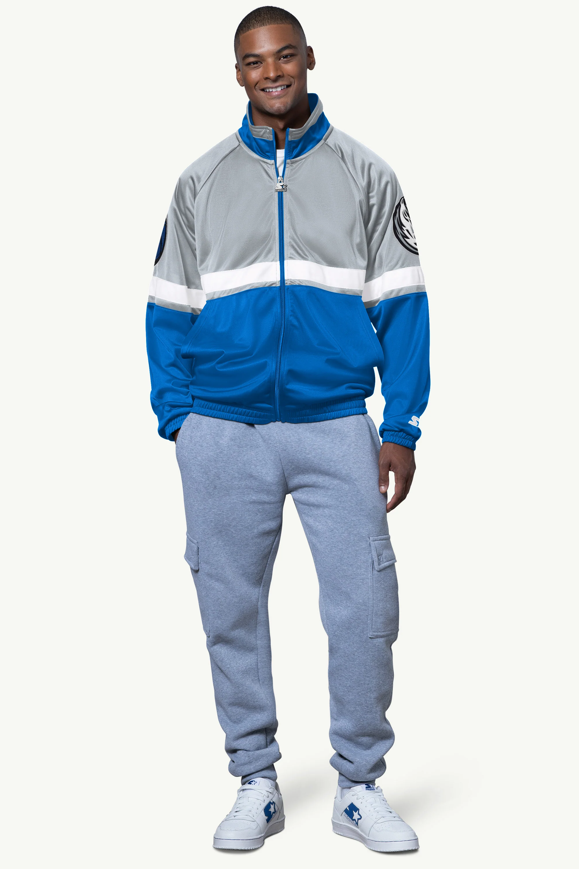 MENS DALLAS MAVERICKS VETERAN TRACK JACKET - Image 3