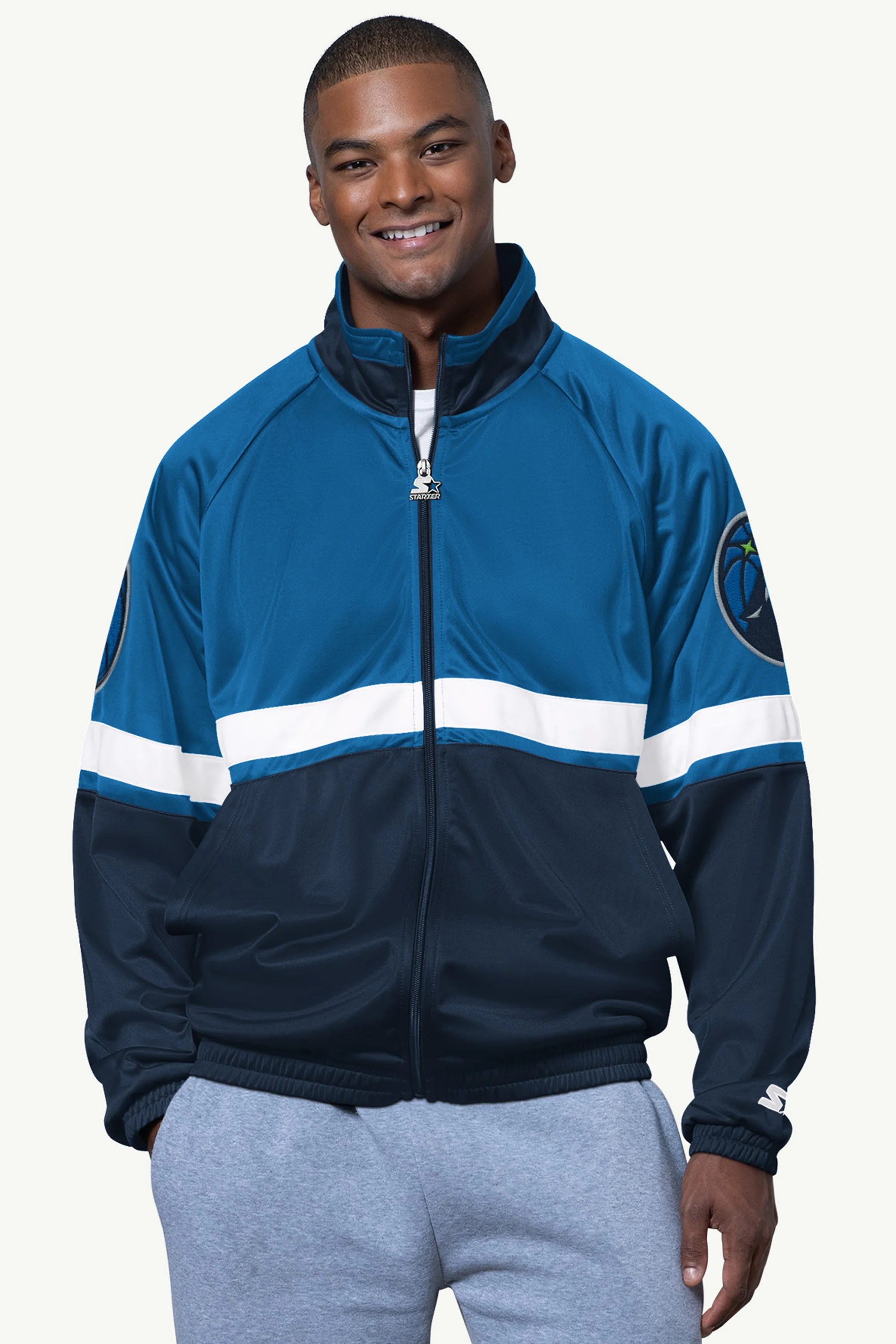 MENS MINNESOTA TIMBERWOLVES VETERAN TRACK JACKET