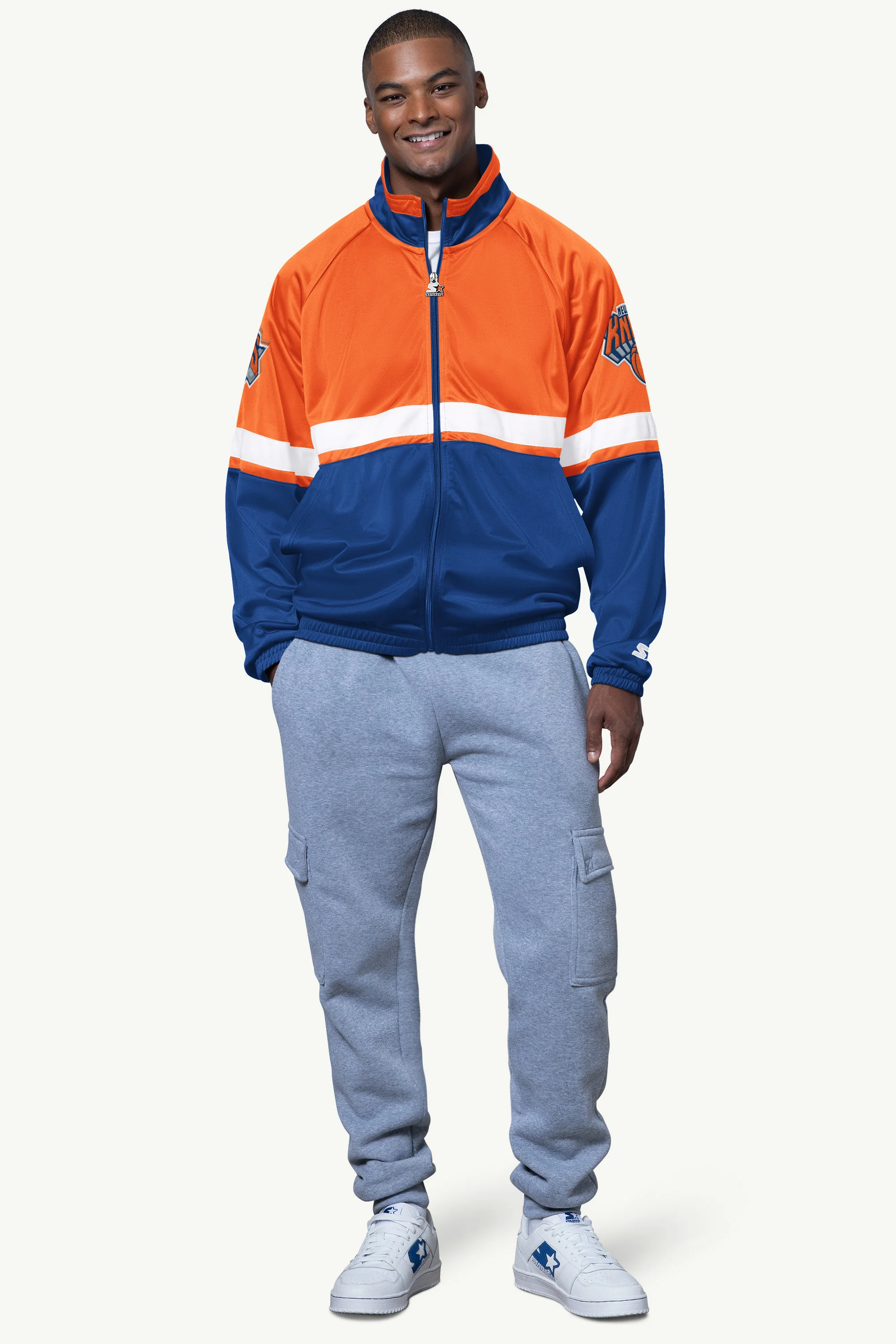 MENS NEW YORK KNICKS VETERAN TRACK JACKET - Image 3
