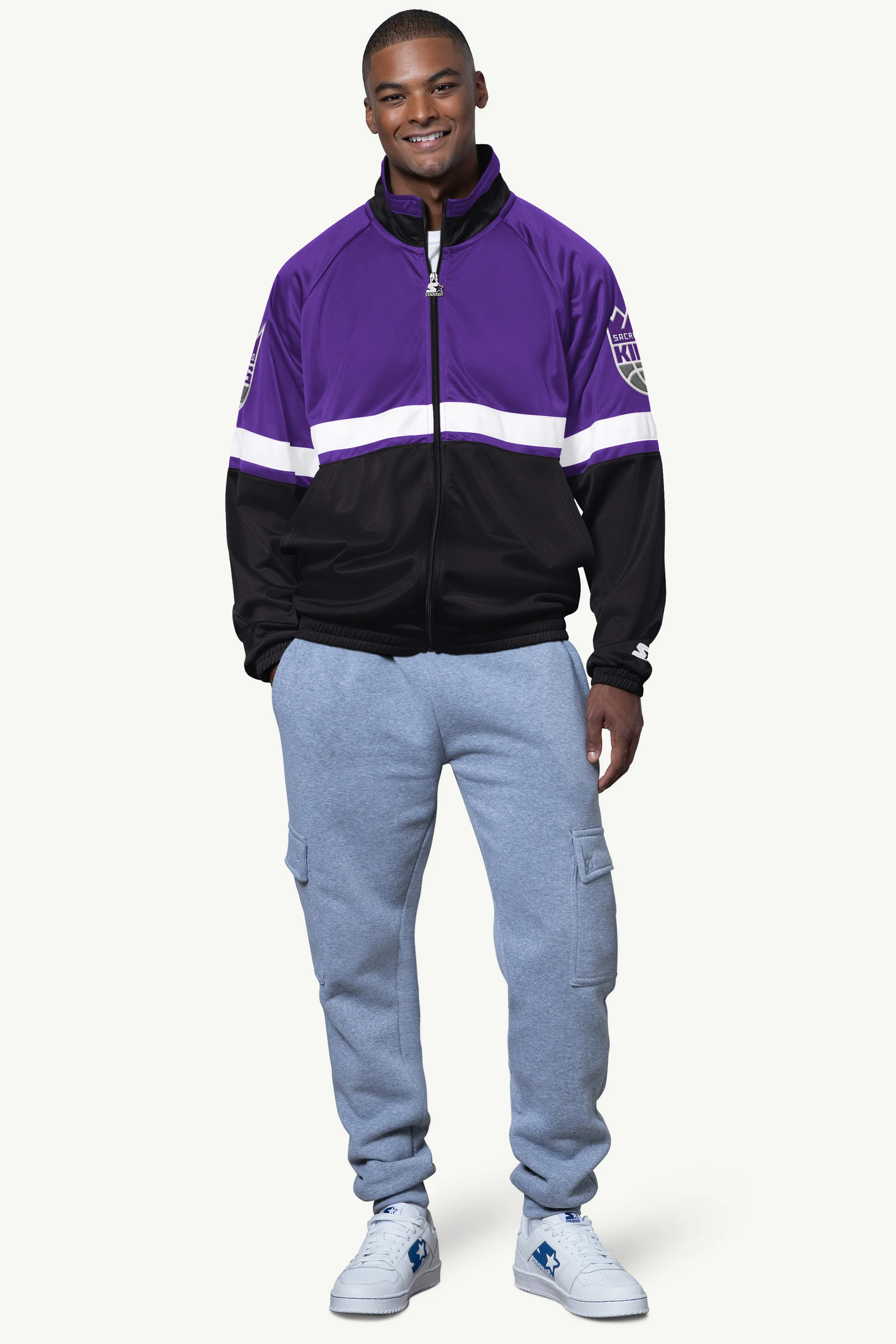 MENS SACRAMENTO KINGS VETERAN TRACK JACKET - Image 3