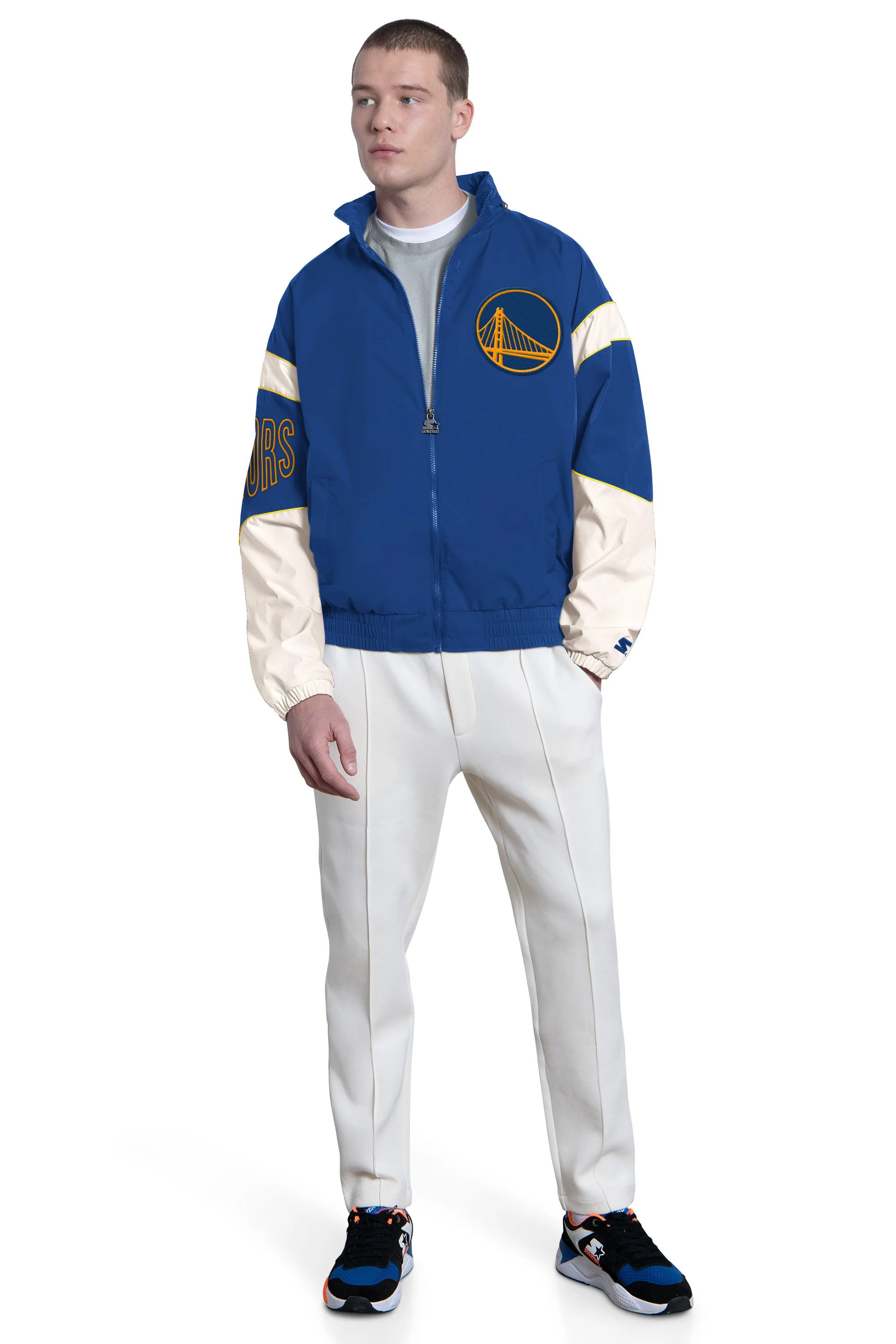 MENS GOLDEN STATE WARRIORS THE GUST FULL ZIP JACKET - Image 4