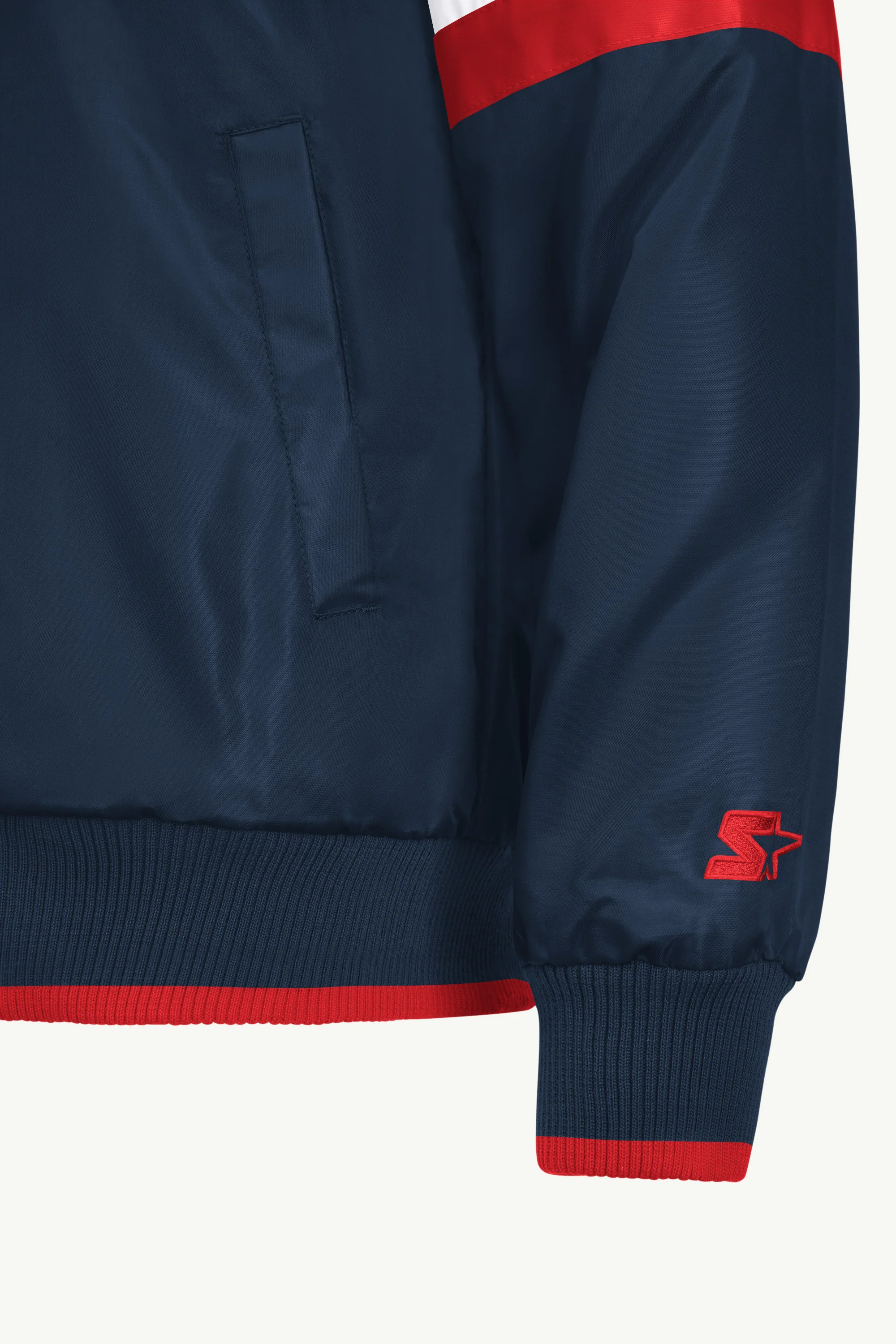 MENS ATLANTA BRAVES SATIN VARSITY JACKET - Image 4