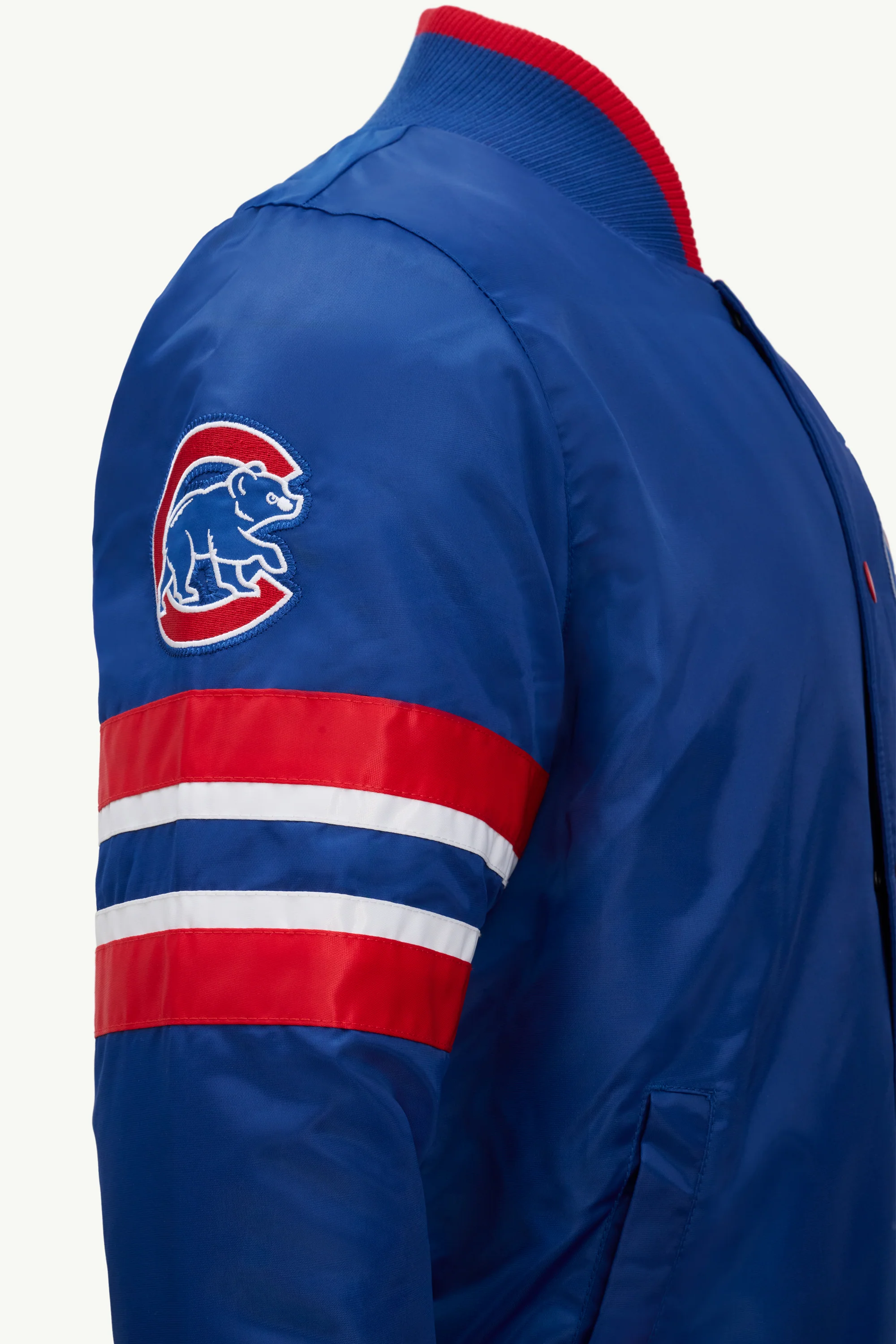 MENS CHICAGO CUBS SATIN JACKET - Image 5