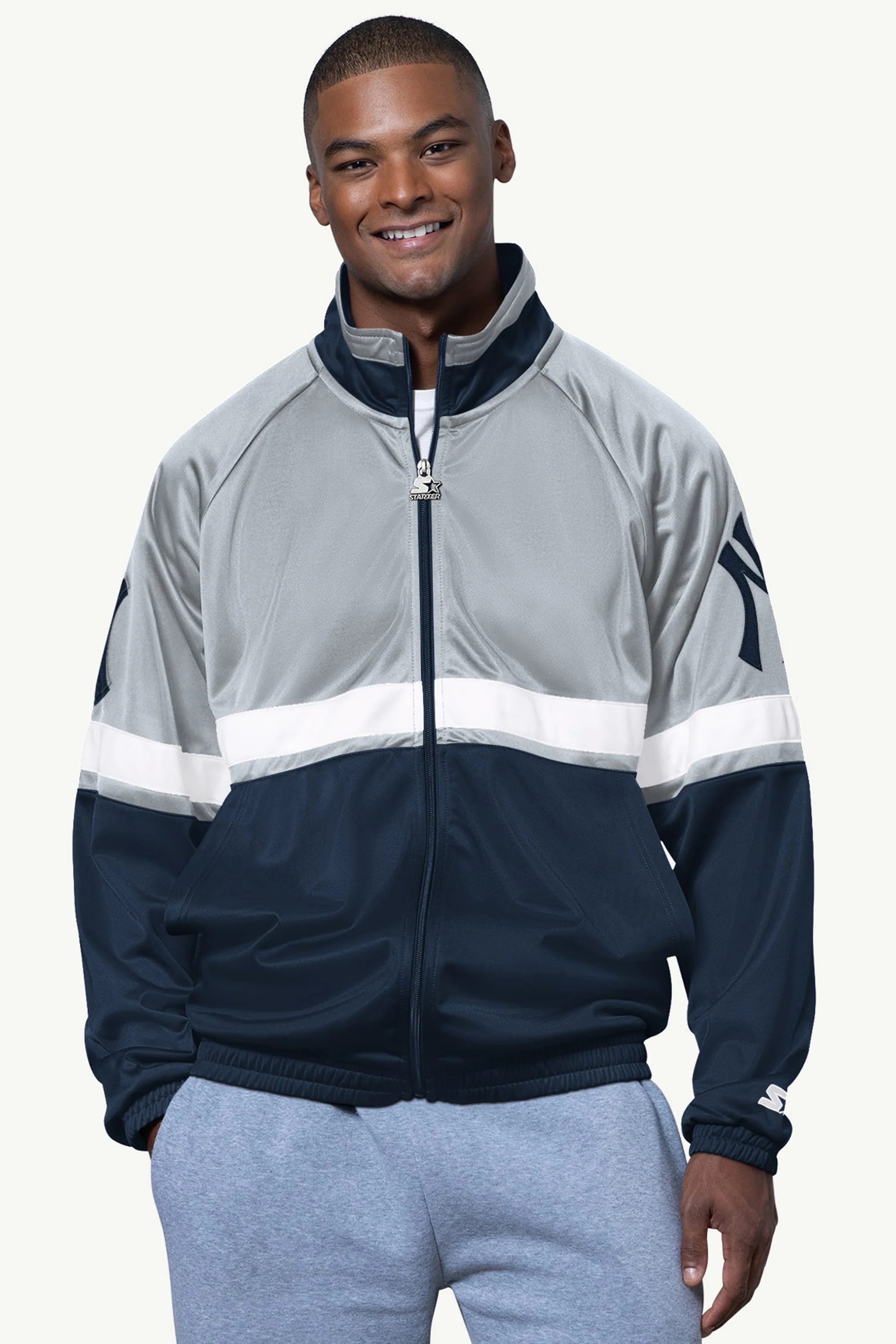 MENS NEW YORK YANKEES VETERAN TRACK JACKET