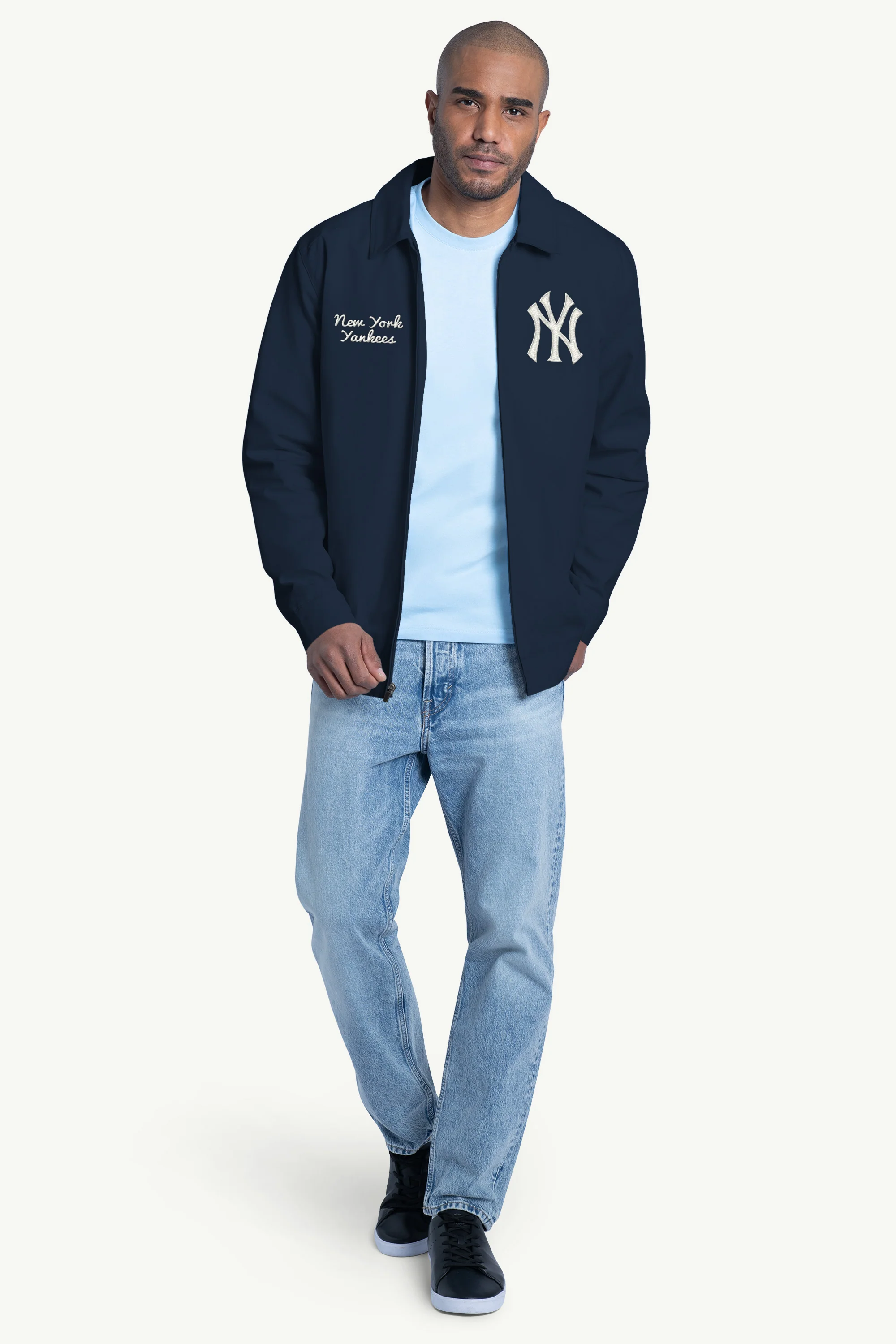 MENS NEW YORK YANKEES FRANCHISE FULL ZIP JACKET - Image 3