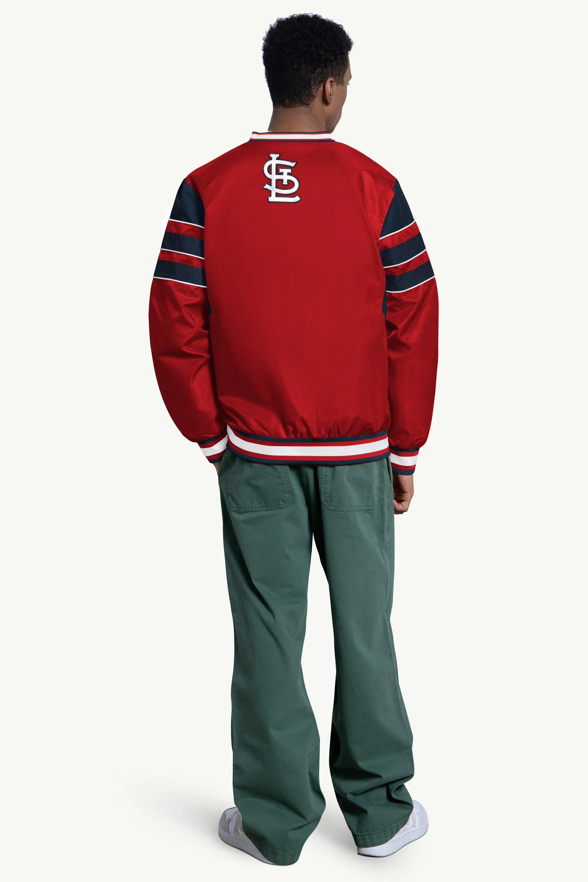 MENS ST LOUIS CARDINALS ENFORCER V-NECK PULLOVER JACKET - Image 2