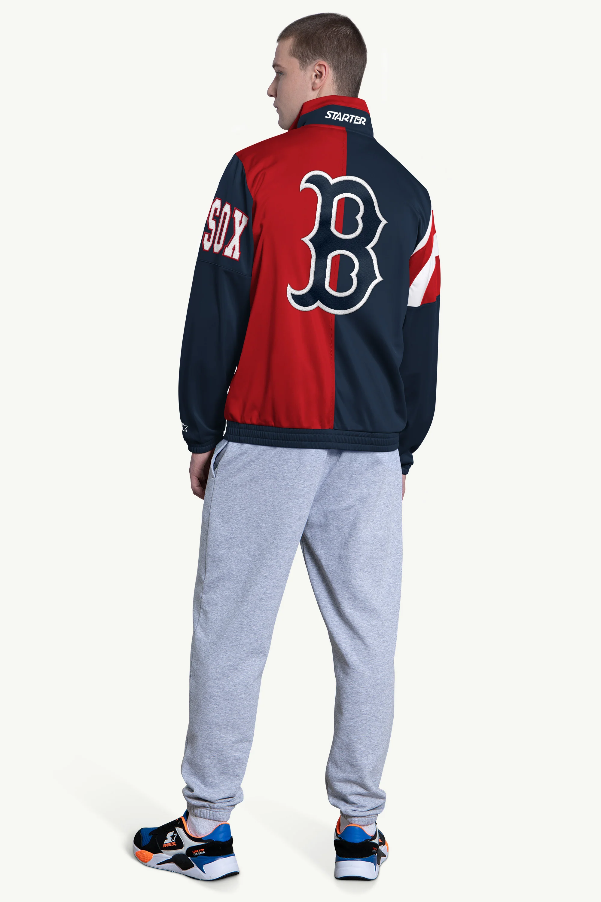 MENS BOSTON RED SOX HERITAGE TRACK JACKET - Image 2