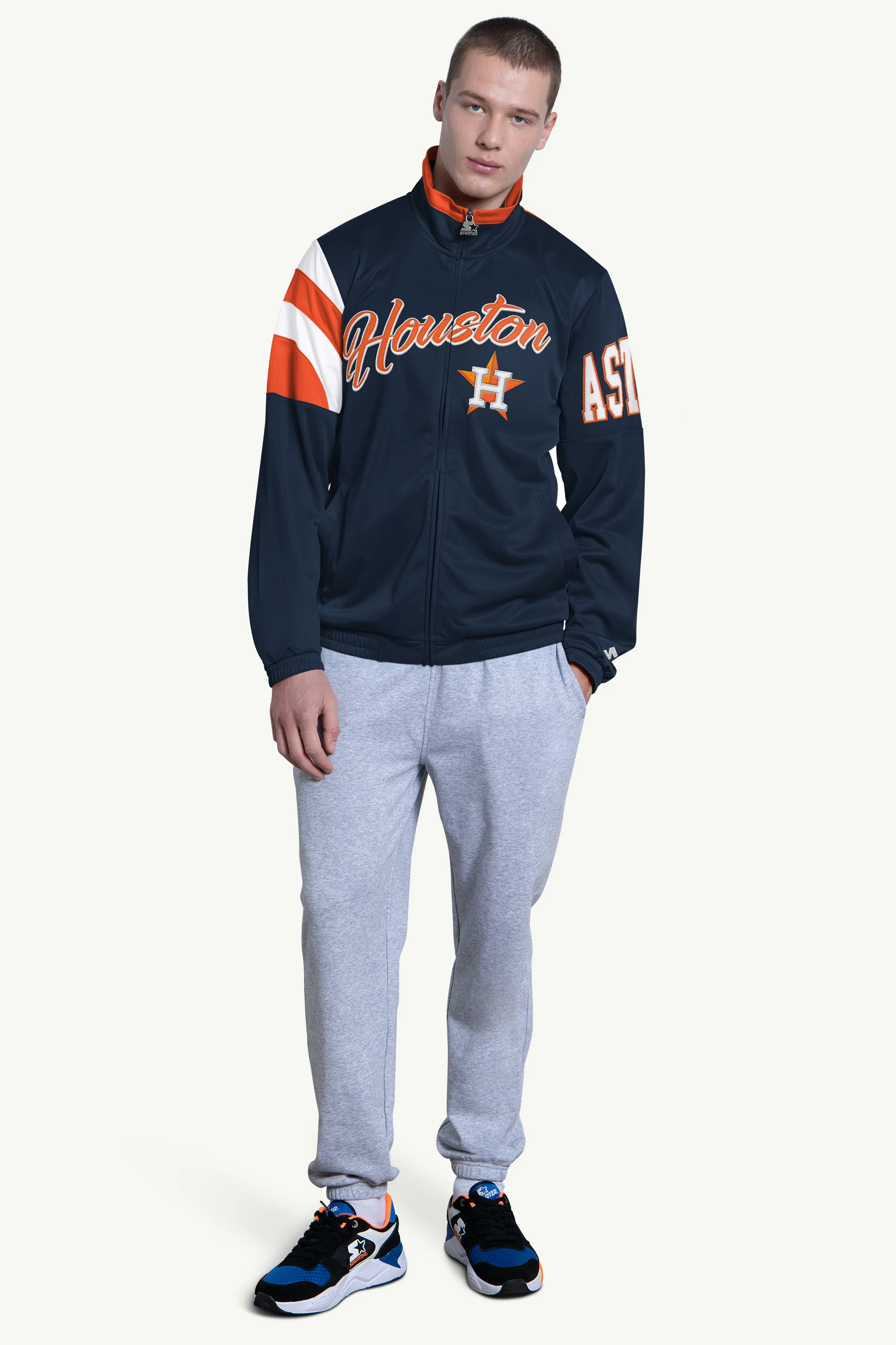 MENS HOUSTON ASTROS HERITAGE TRACK JACKET - Image 3