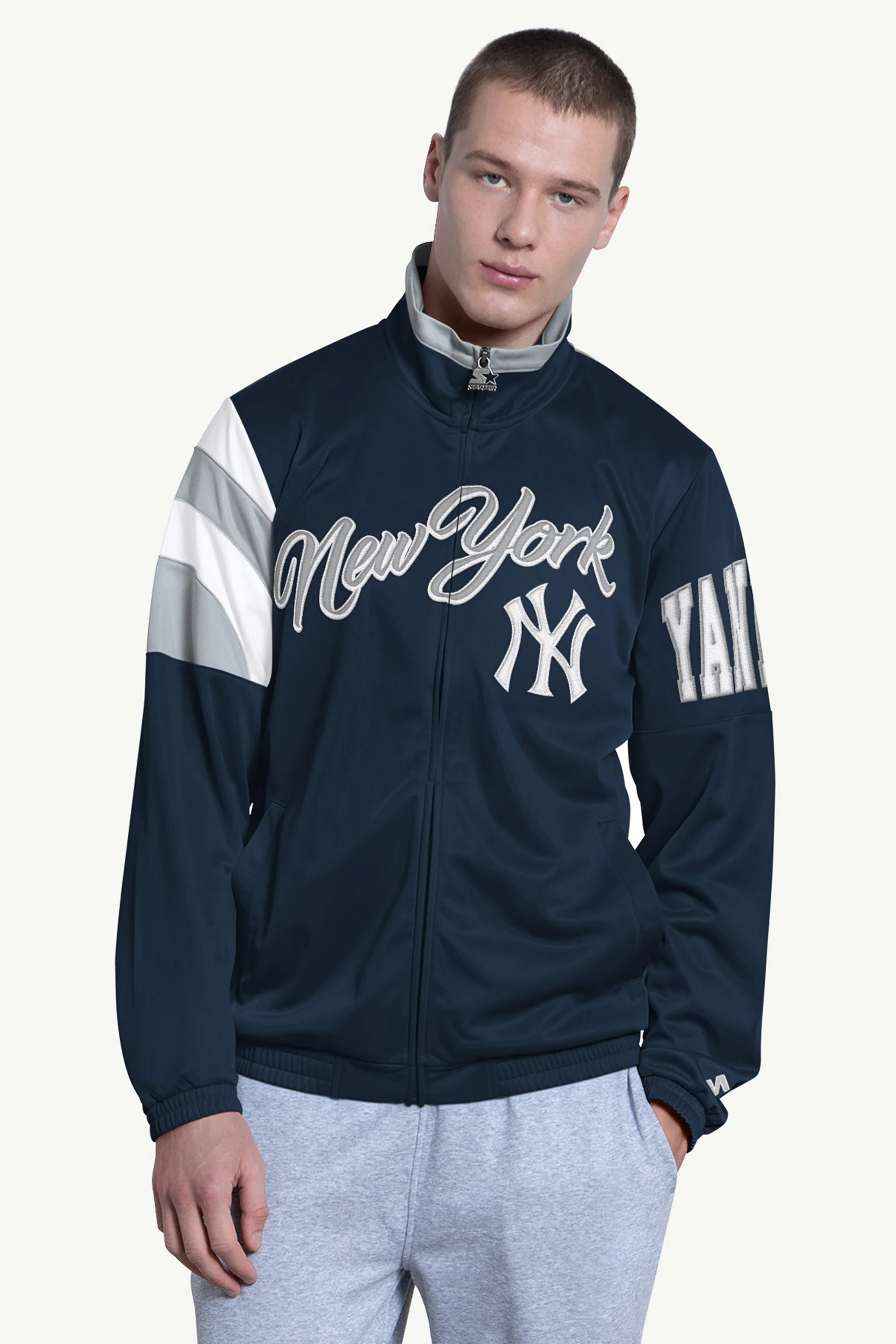 MENS NEW YORK YANKEES HERITAGE TRACK JACKET