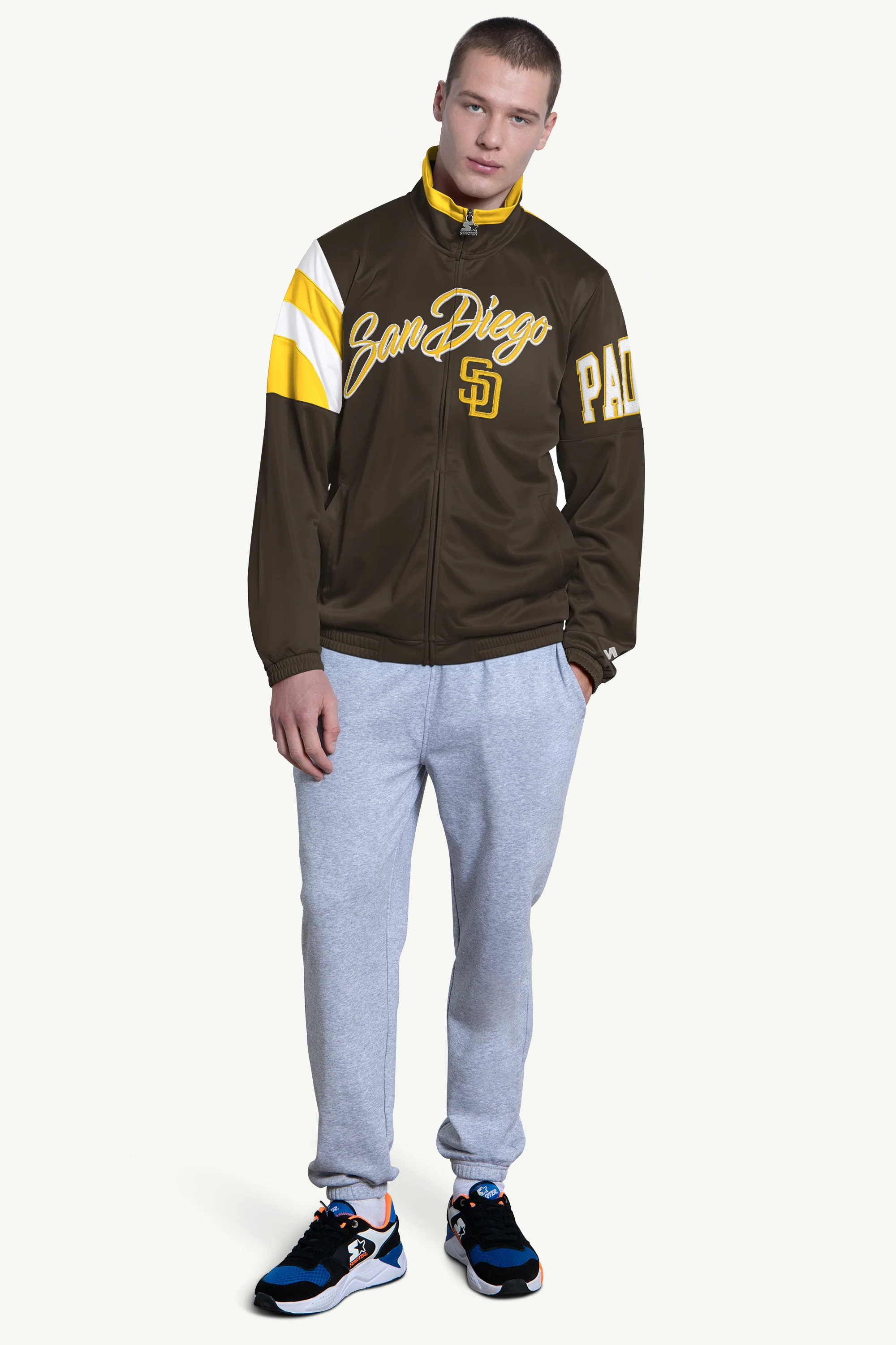 MENS SAN DIEGO PADRES HERITAGE TRACK JACKET - Image 3