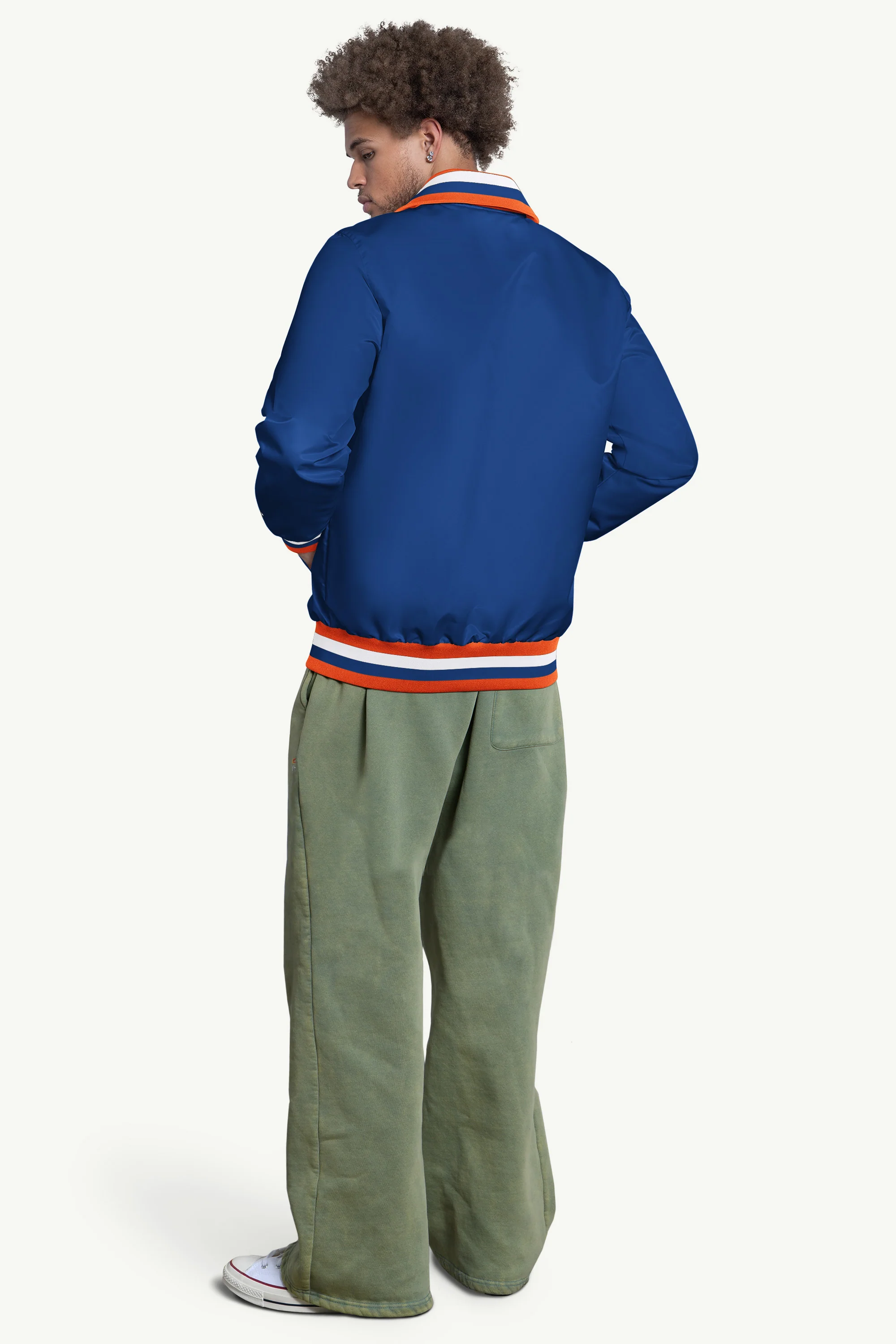 MENS NEW YORK METS CAPTAIN VARSITY JACKET - Image 2