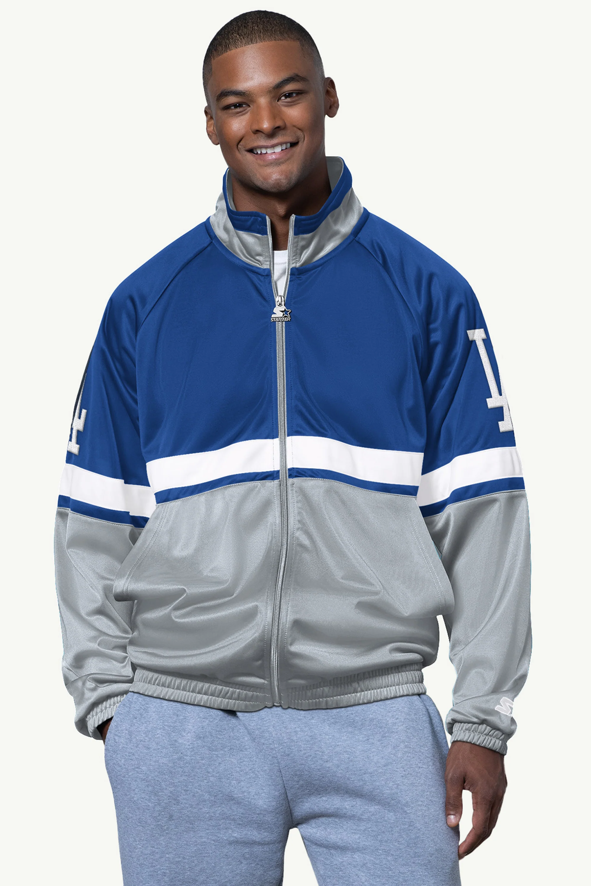 MENS LOS ANGELES DODGERS VETERAN TRACK JACKET