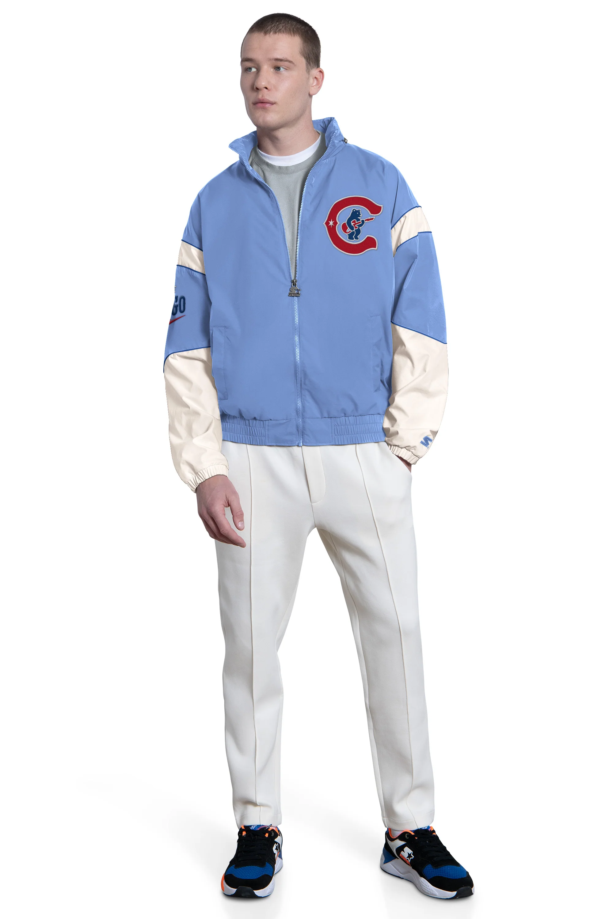 MENS CHICAGO CUBS THE GUST FULL ZIP JACKET - Image 4