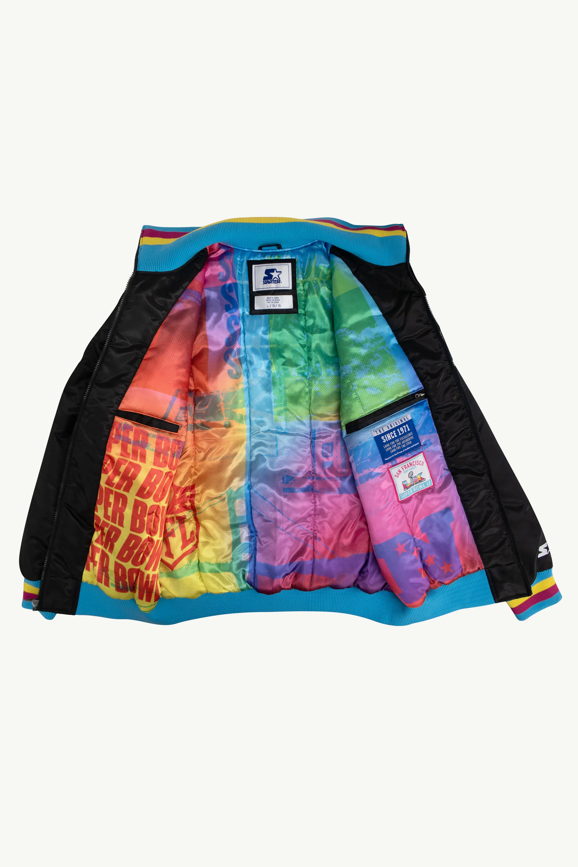 MENS SUPER BOWL LX SATIN VARSITY JACKET - Image 5