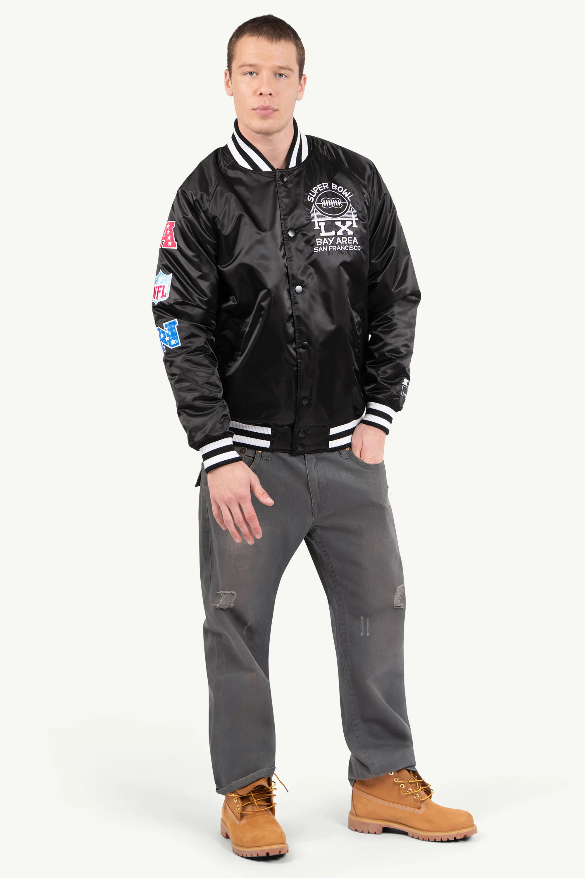 MENS SUPER BOWL LX VARSITY JACKET - Image 4