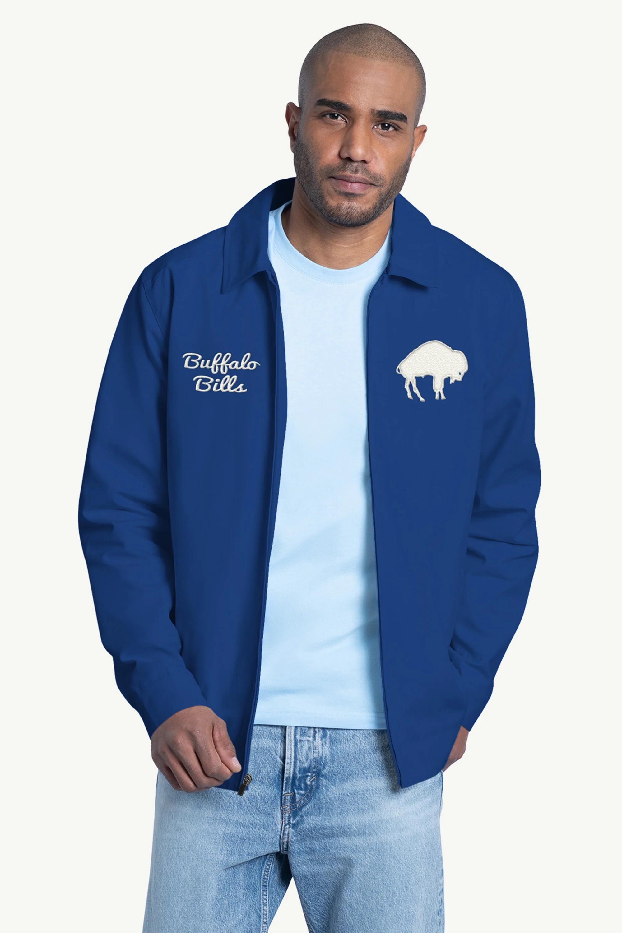 MENS BUFFALO BILLS FRANCHISE FULL ZIP JACKET