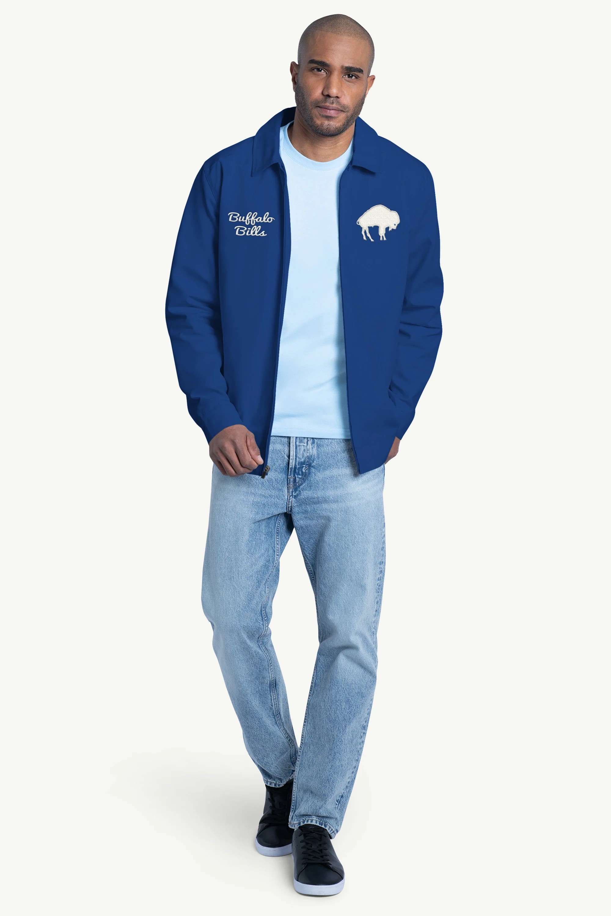 MENS BUFFALO BILLS FRANCHISE FULL ZIP JACKET - Image 3