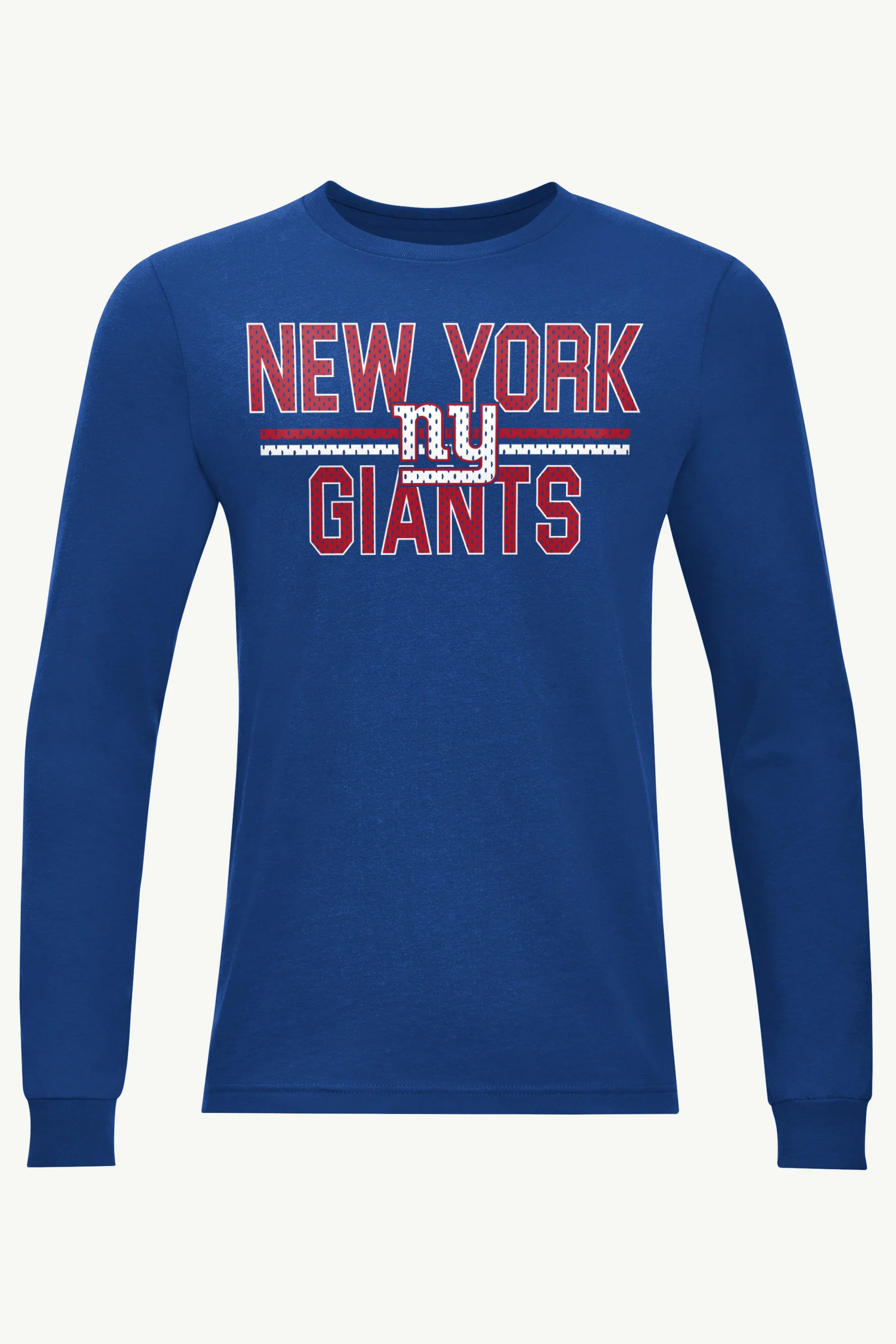 MENS NEW YORK GIANTS MESH LOOK LONG SLEEVE T SHIRT