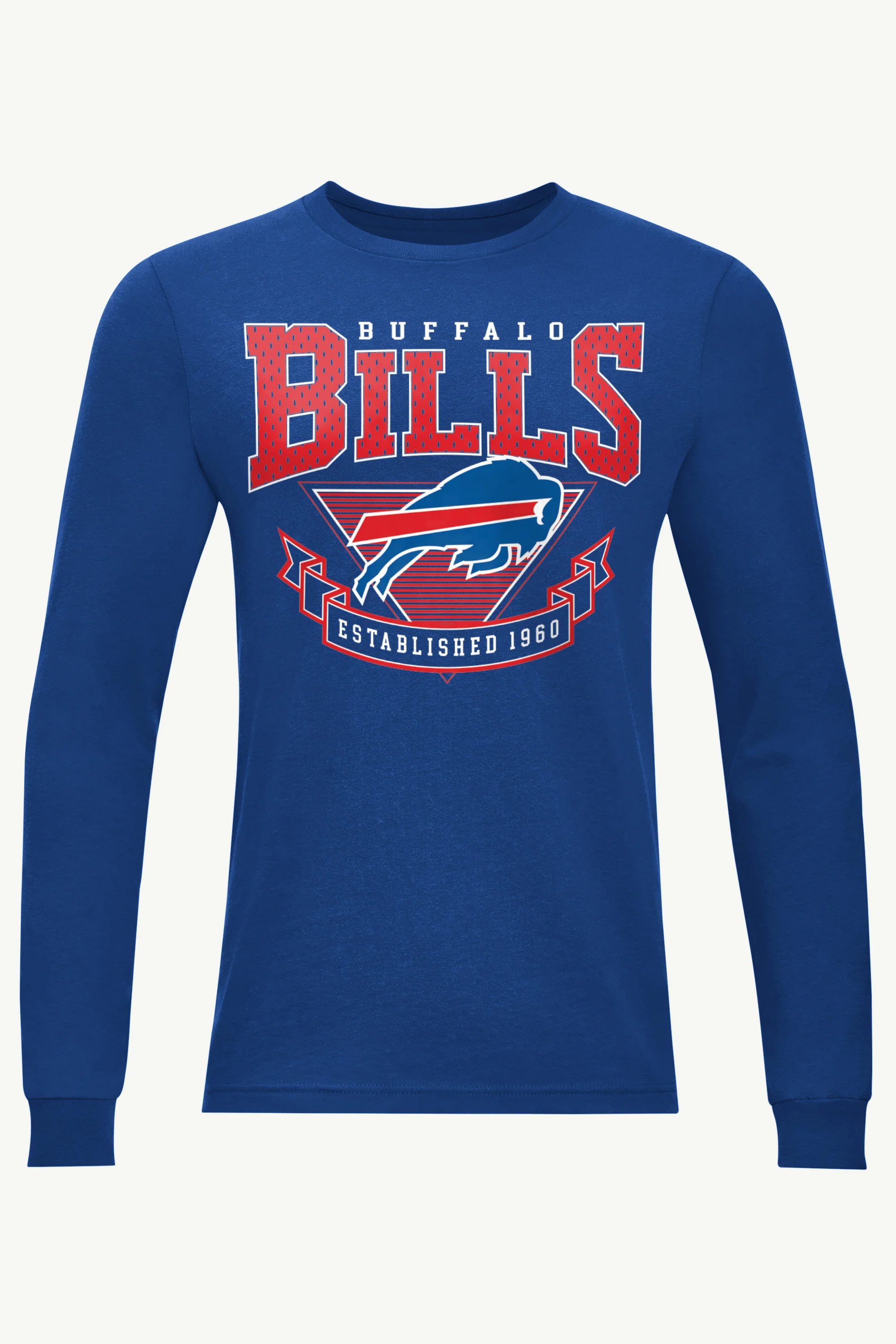 MENS BUFFALO BILLS 80's INSPIRED LONG SLEEVE T SHIRT