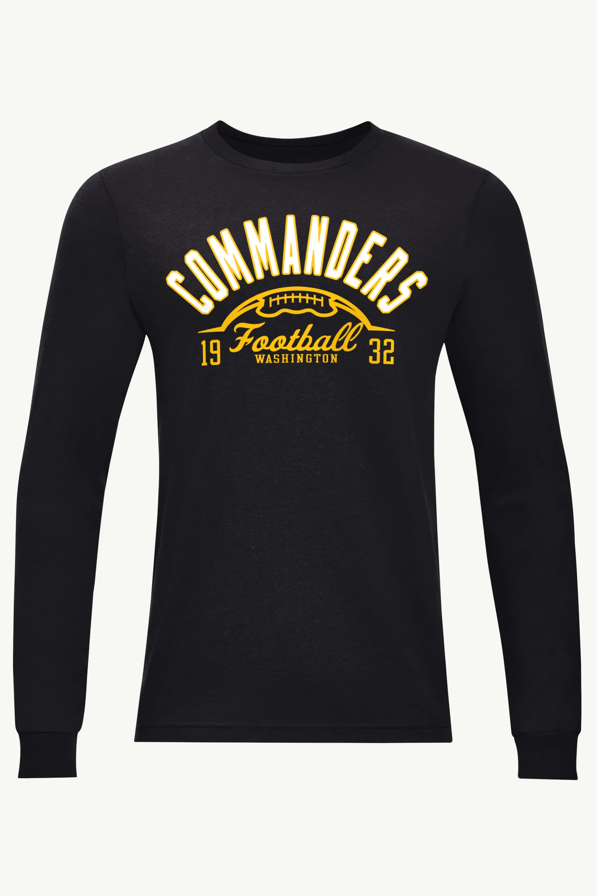 MENS WASHINGTON COMMANDERS HALF BALL LONG SLEEVE T SHIRT