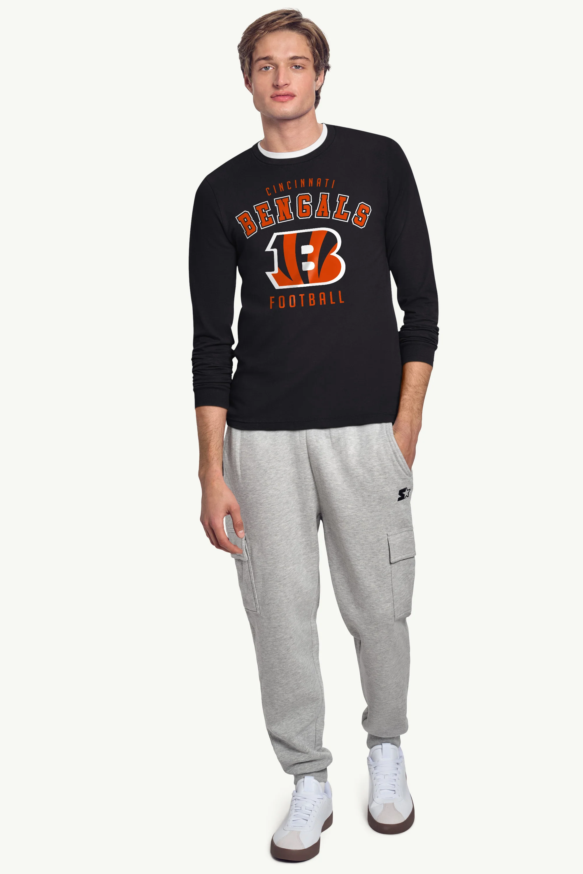 MENS CINCINNATI BENGALS LONG SLEEVE T SHIRT - Image 4