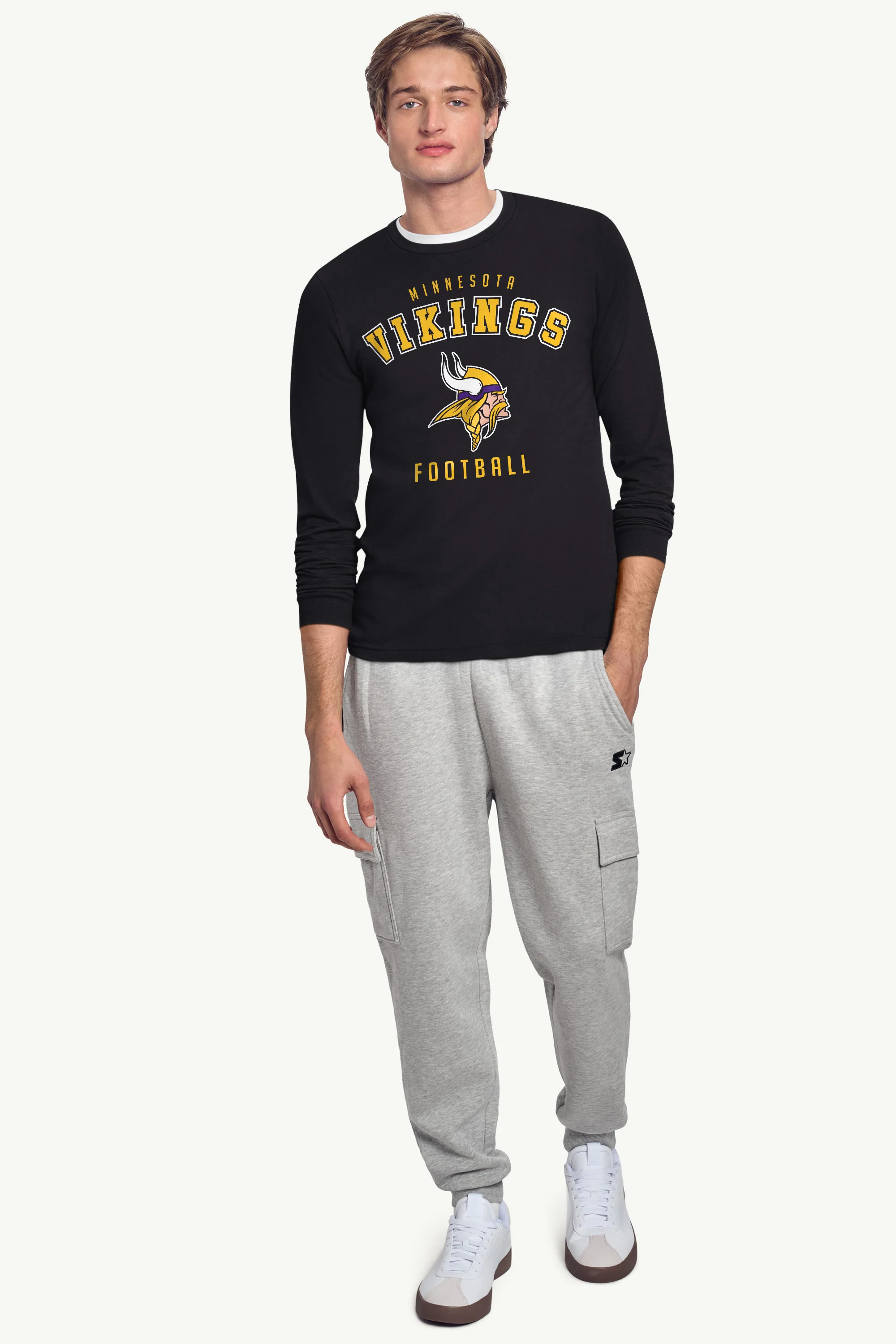 MENS MINNESOTA VIKINGS LONG SLEEVE T SHIRT - Image 3