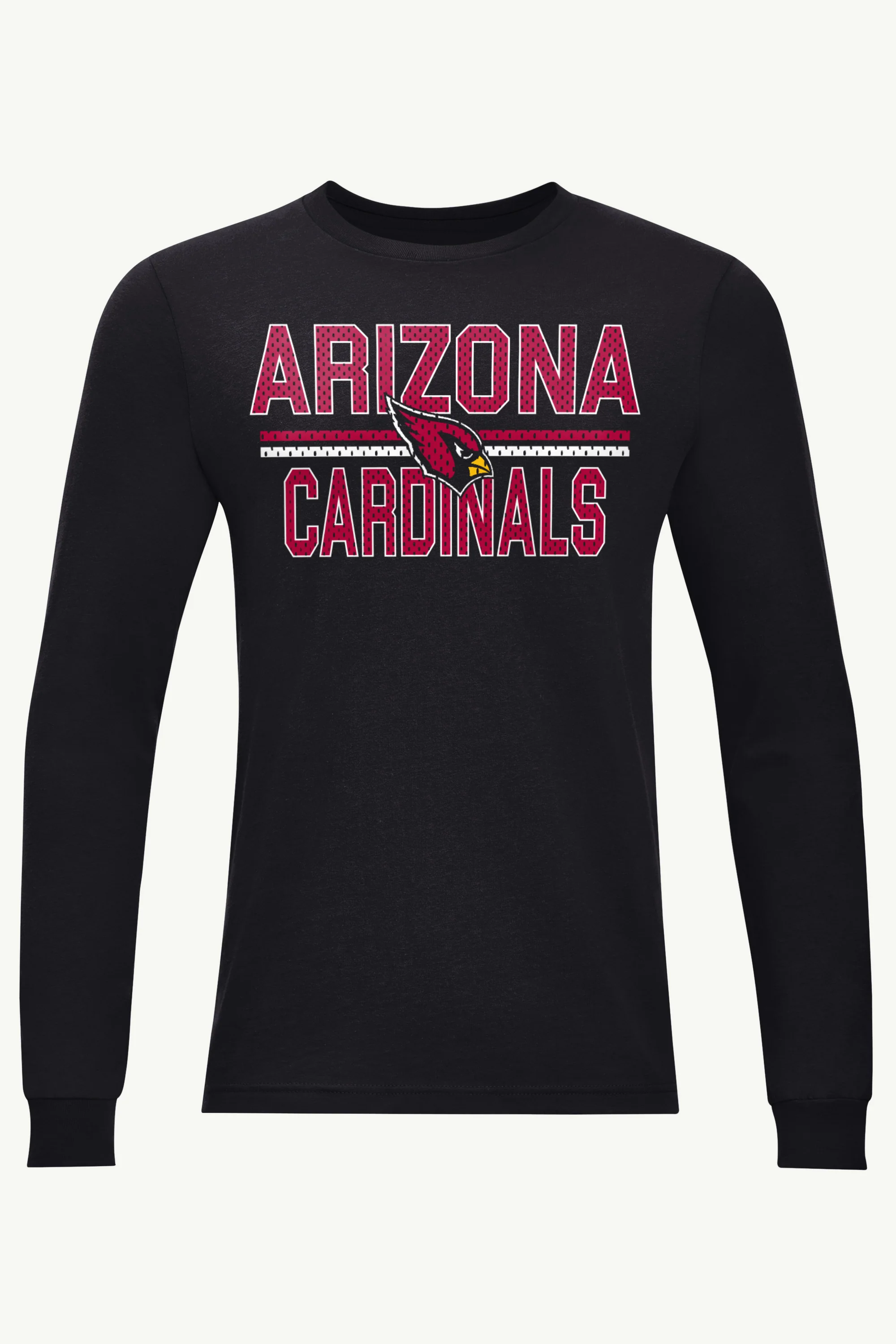 MENS ARIZONA CARDINALS MESH LOOK LONG SLEEVE T SHIRT