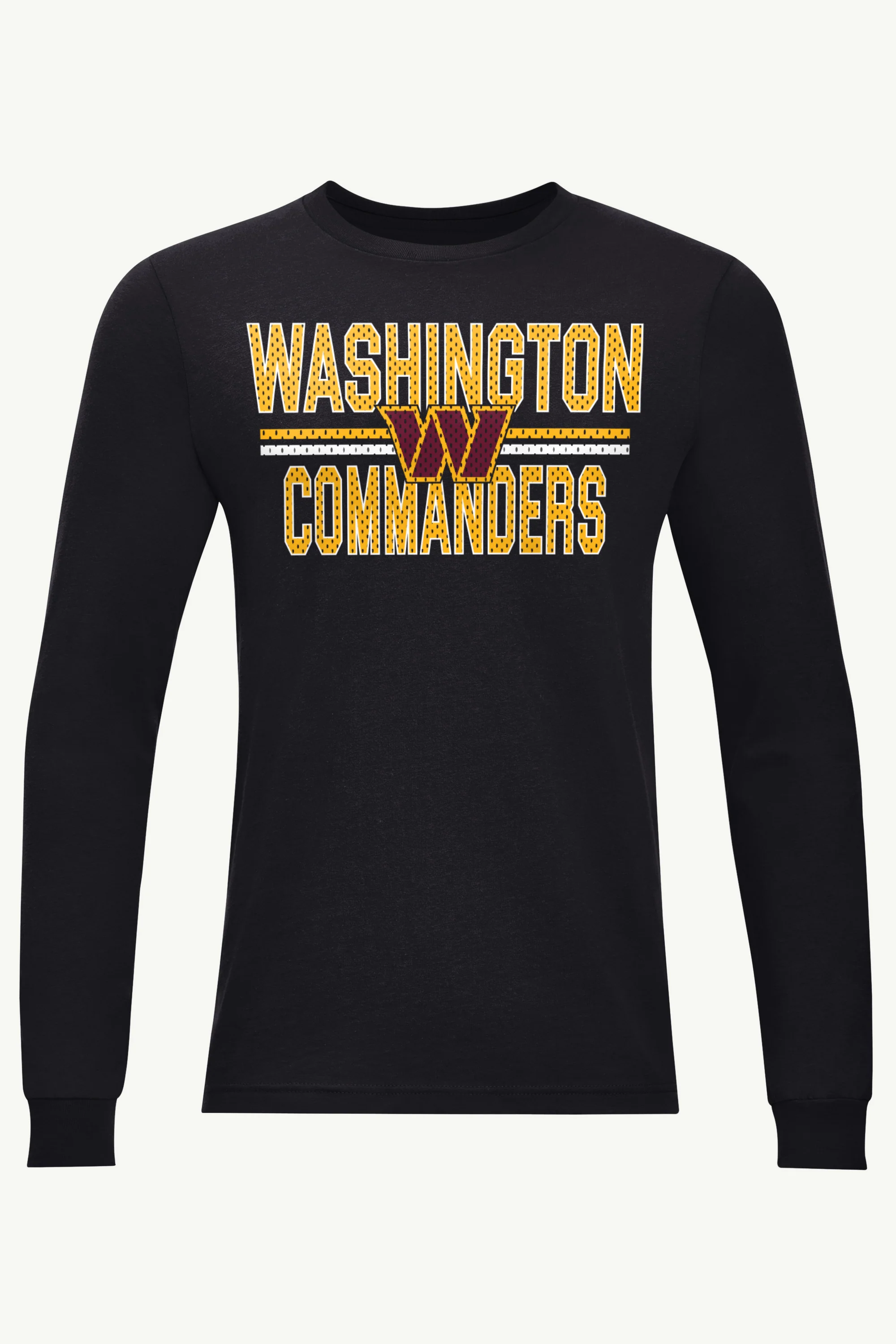 MENS WASHINGTON COMMANDERS MESH LOOK LONG SLEEVE T SHIRT