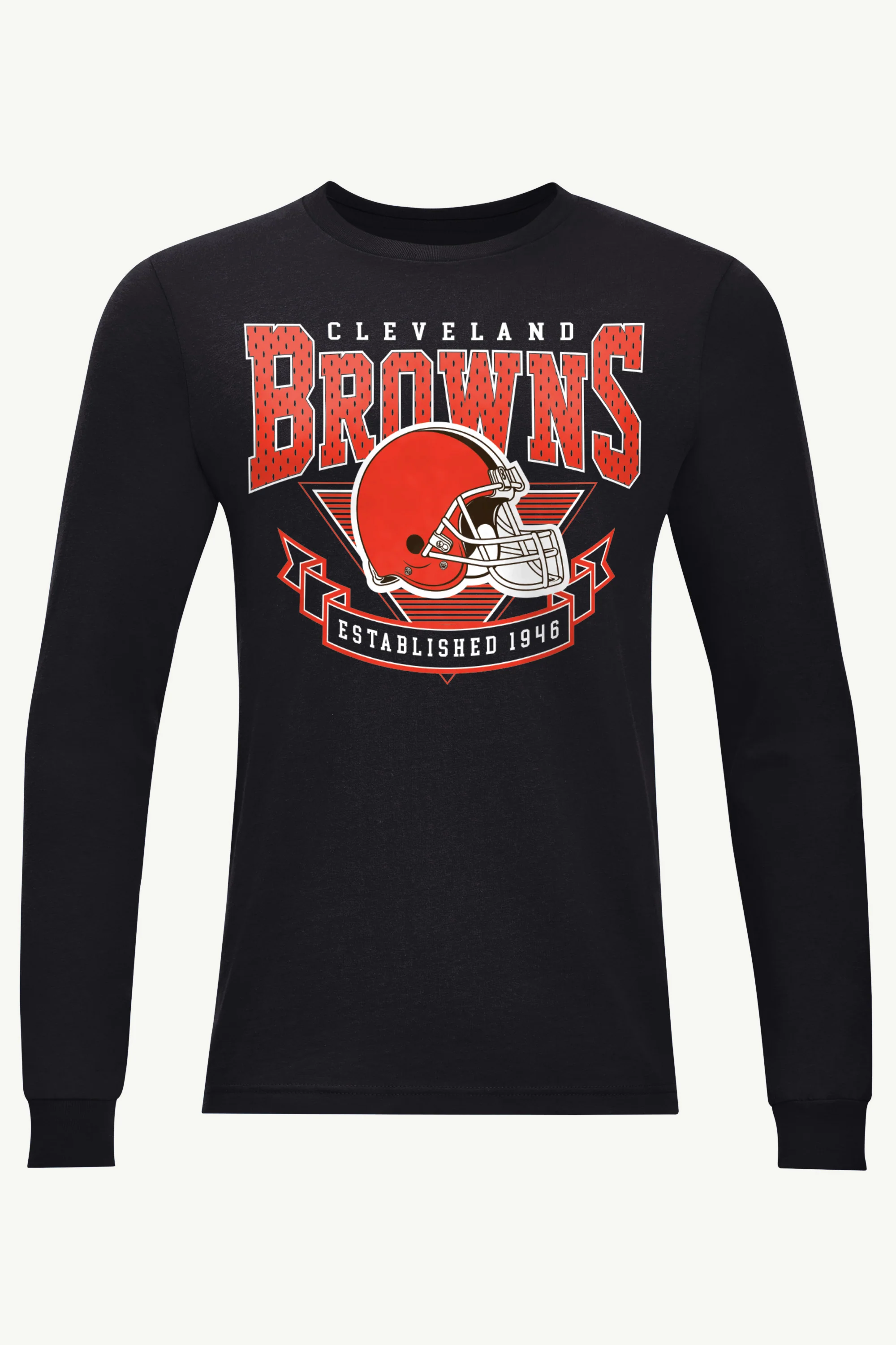 MENS CLEVELAND BROWNS 80's INSPIRED LONG SLEEVE T SHIRT