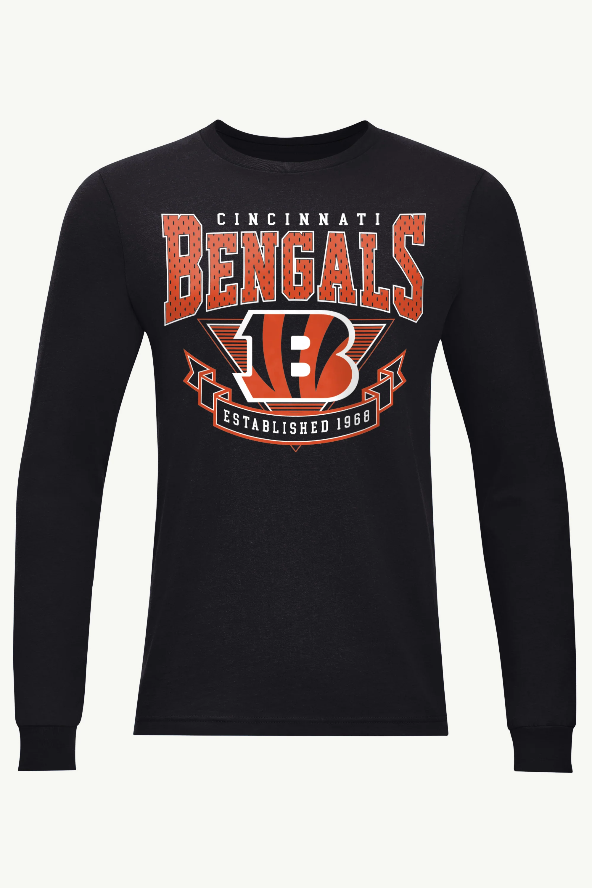 MENS CINCINATTI BENGALS 80's INSPIRED LONG SLEEVE T SHIRT