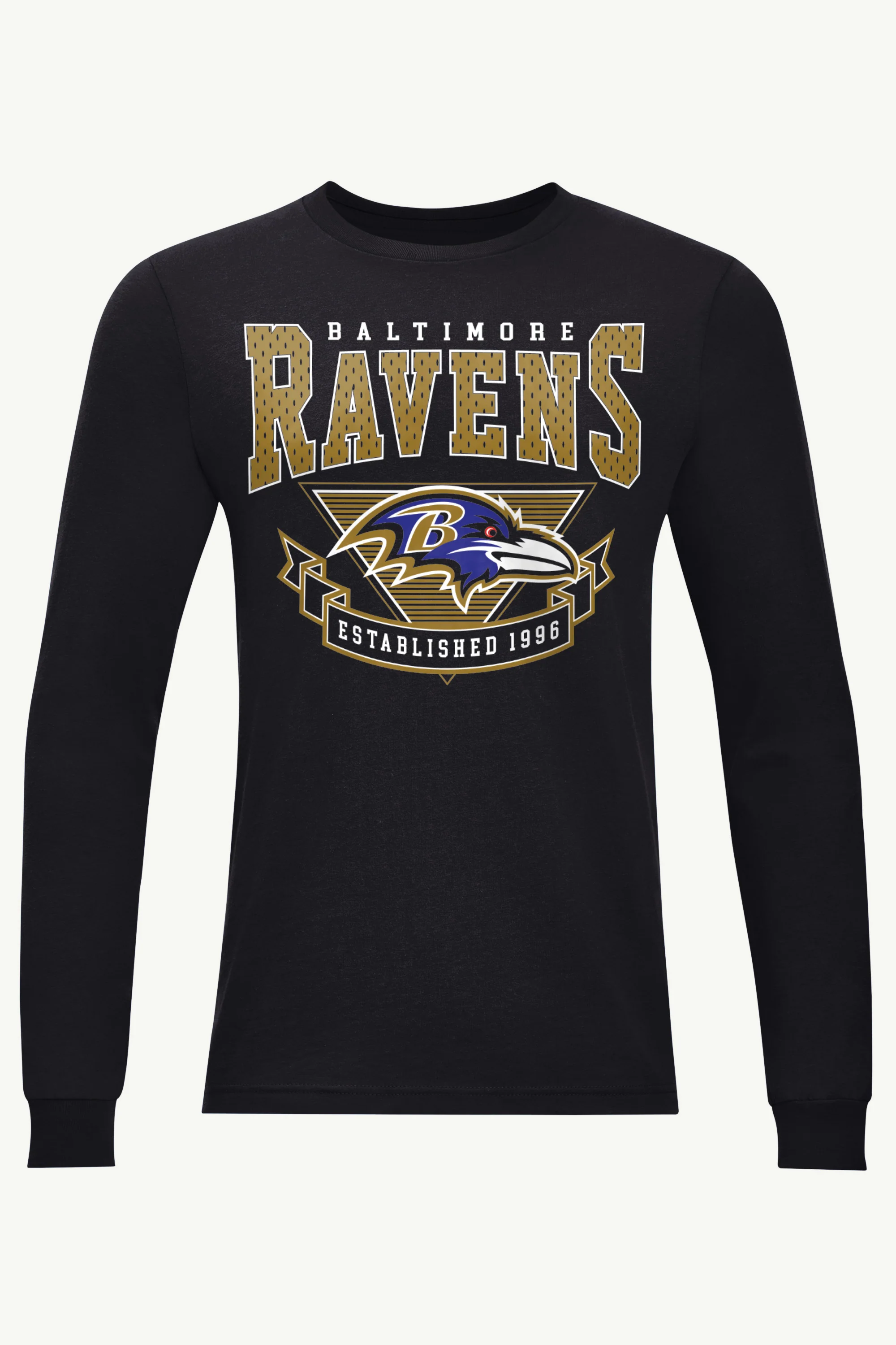 MENS BALTIMORE RAVENS 80's INSPIRED LONG SLEEVE T SHIRT