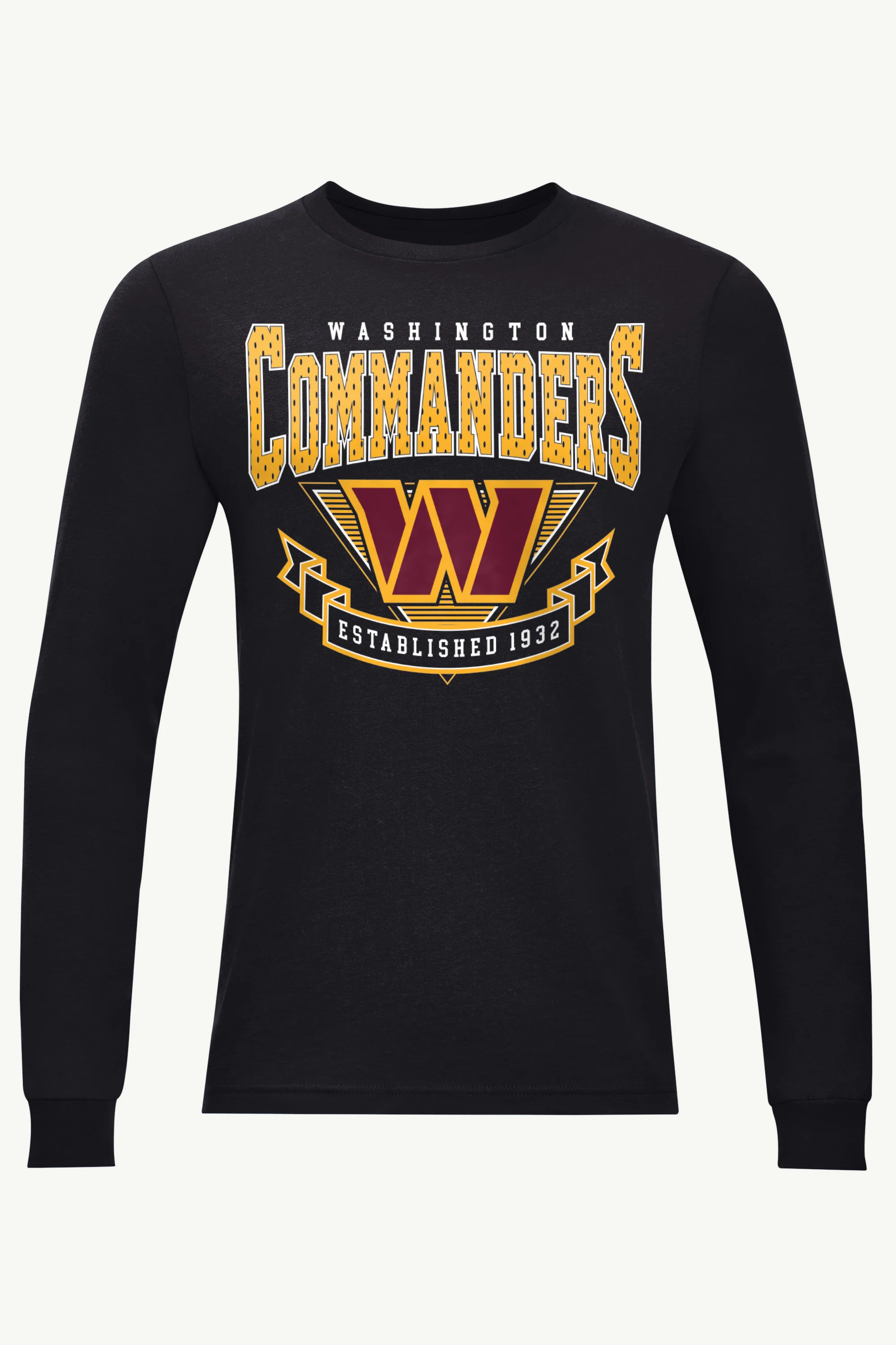 MENS WASHINGTON COMMANDERS 80's INSPIRED LONG SLEEVE T SHIRT
