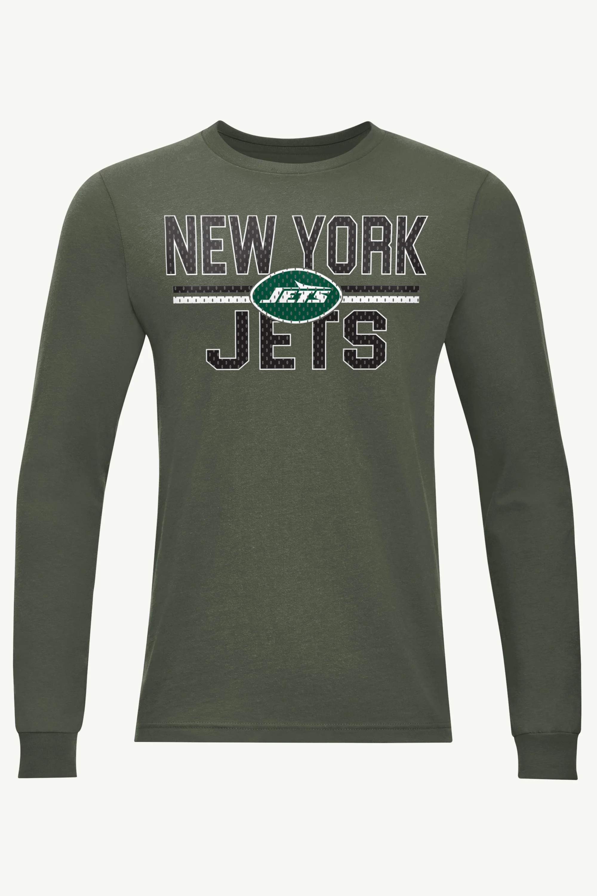 MENS NEW YORK JETS MESH LOOK LONG SLEEVE T SHIRT