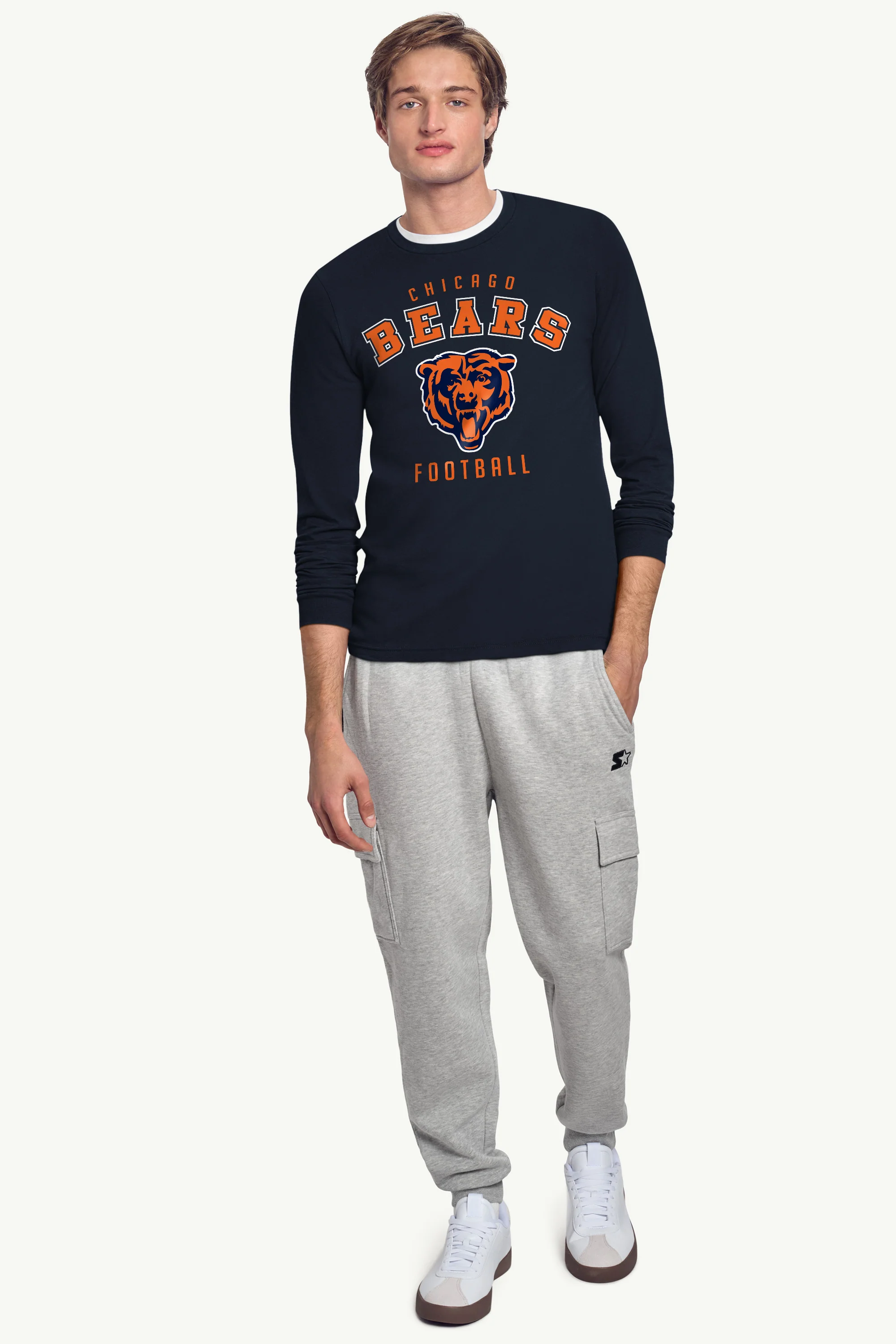 MENS CHICAGO BEARS LONG SLEEVE T SHIRT - Image 3